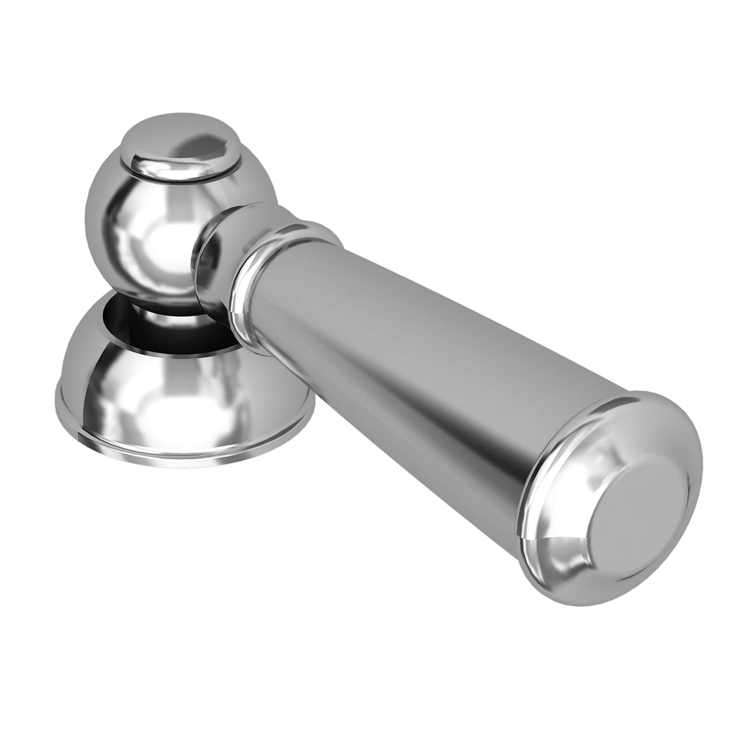 polished chrome faucet handle