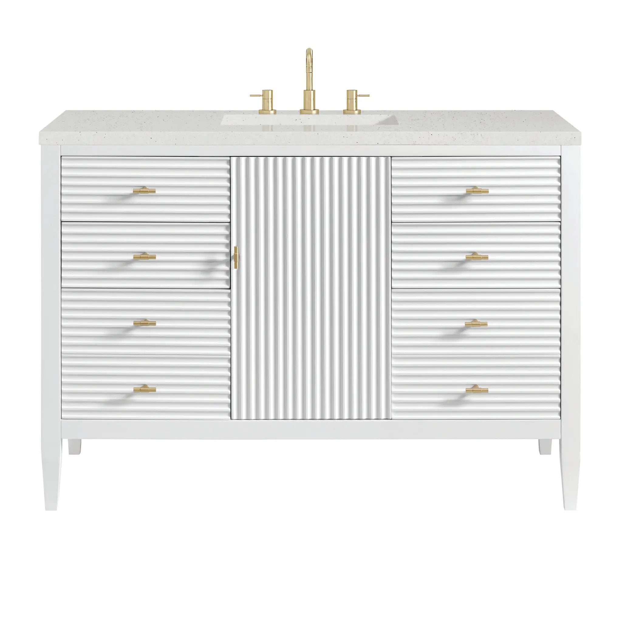 James Martin Myrrin 48" Single Vanity Set - Bright White by James Martin Vanities