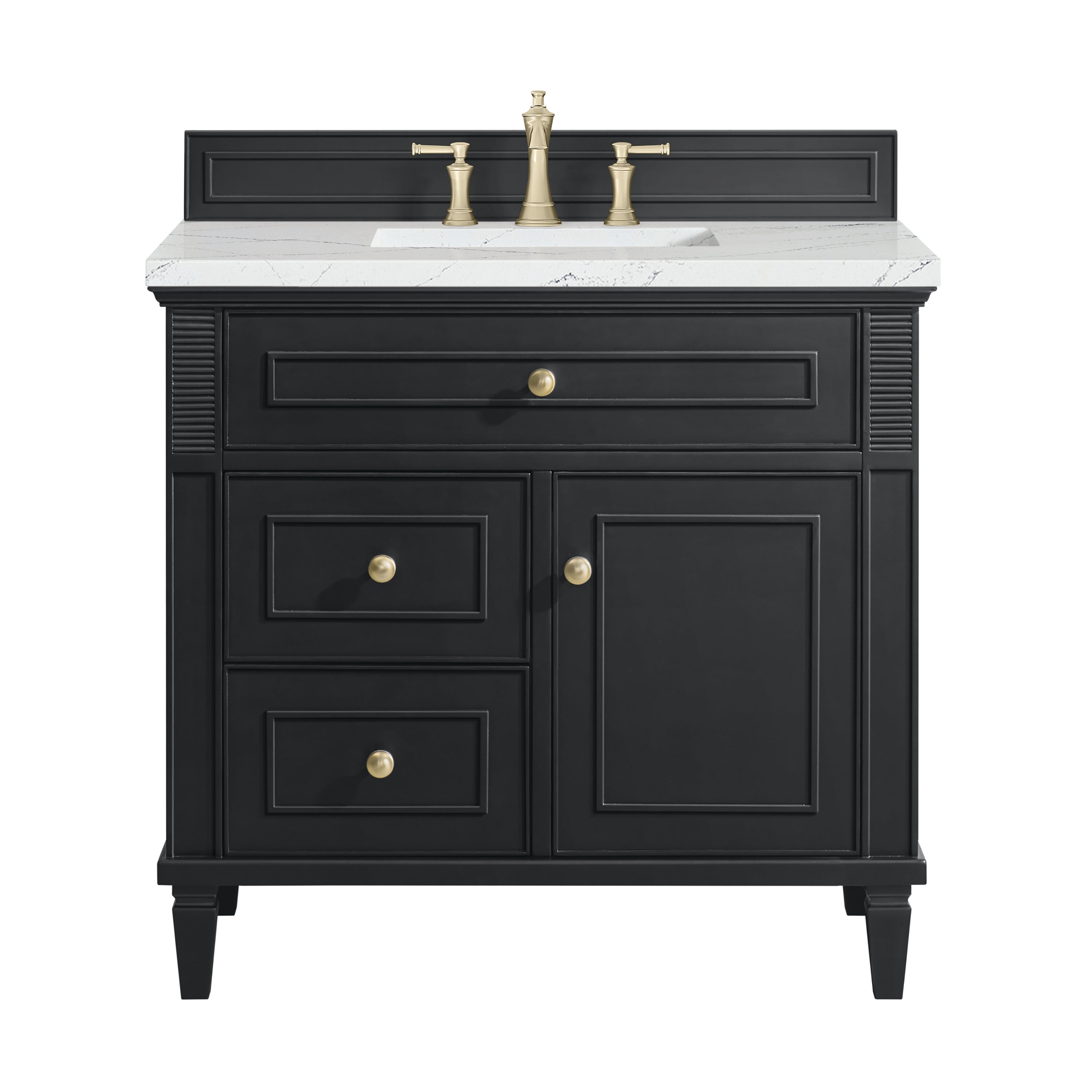 James Martin Vanities Lorelai 36" Single Vanity - Black Onyx