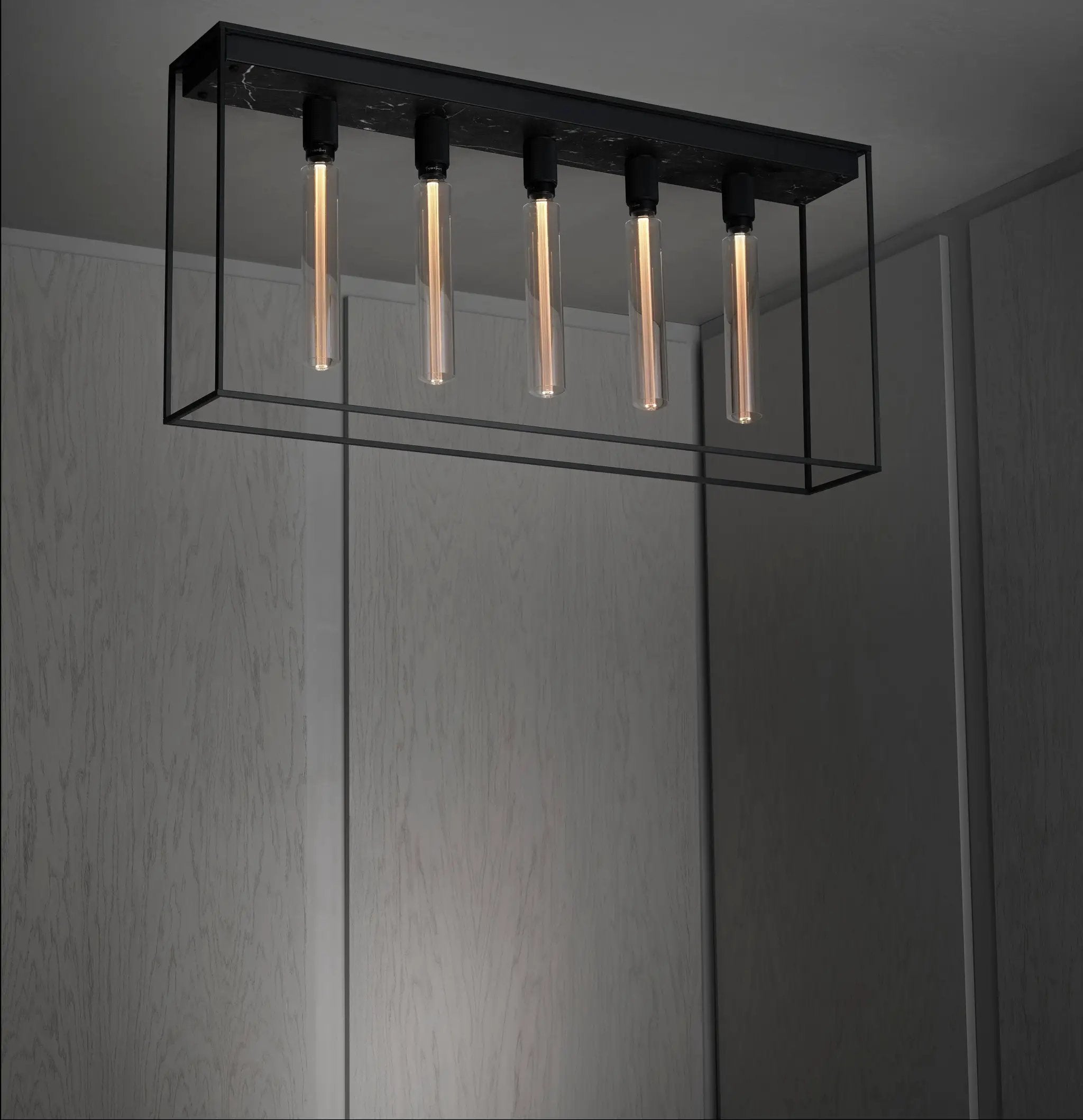 Black Marble Ceiling Light