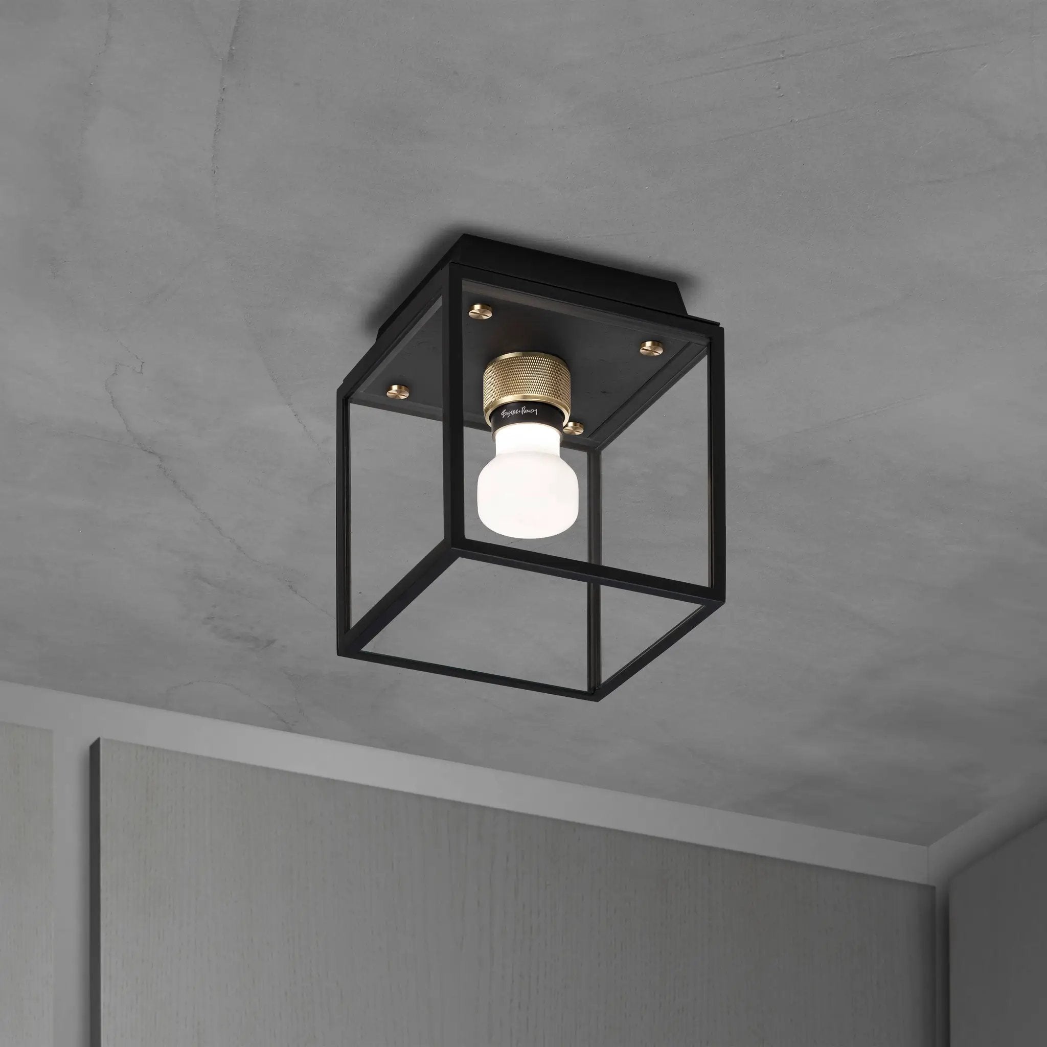 Black/Brass Ceiling Light