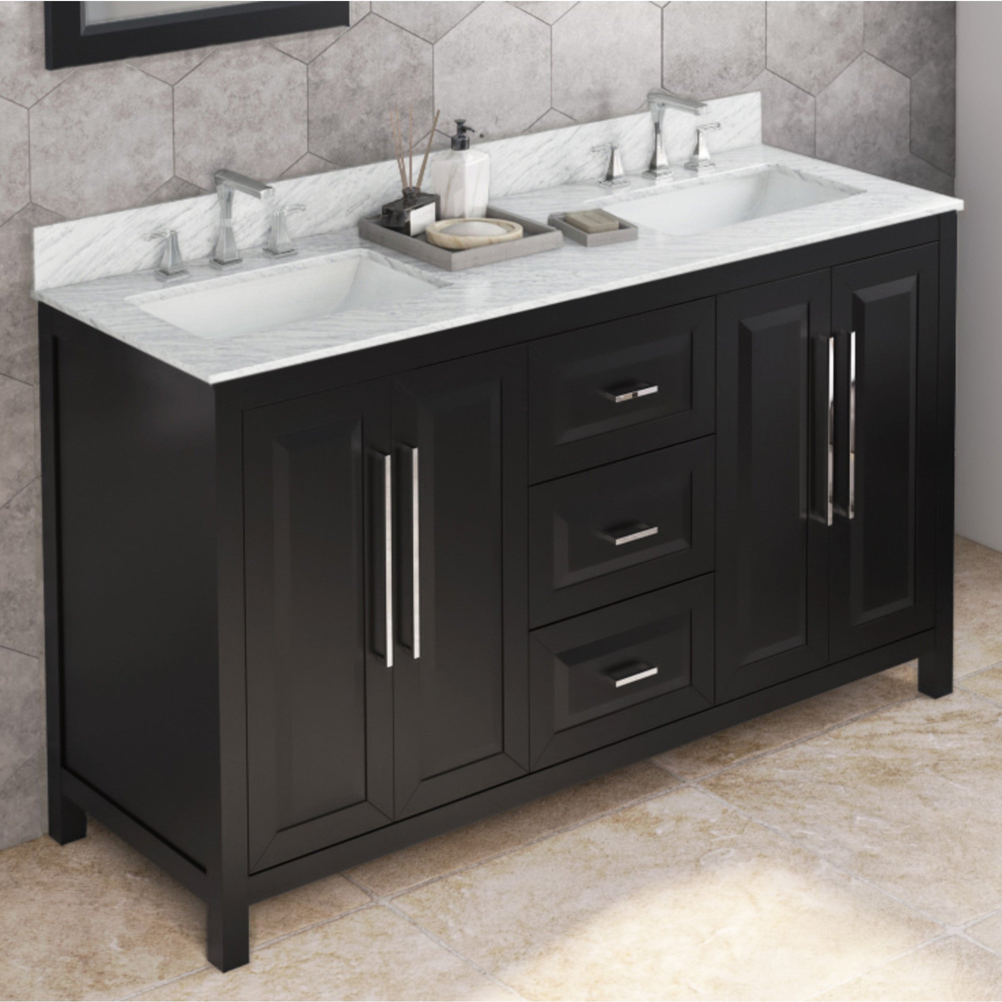 Jeffrey Alexander 60" Cade Vanity Set