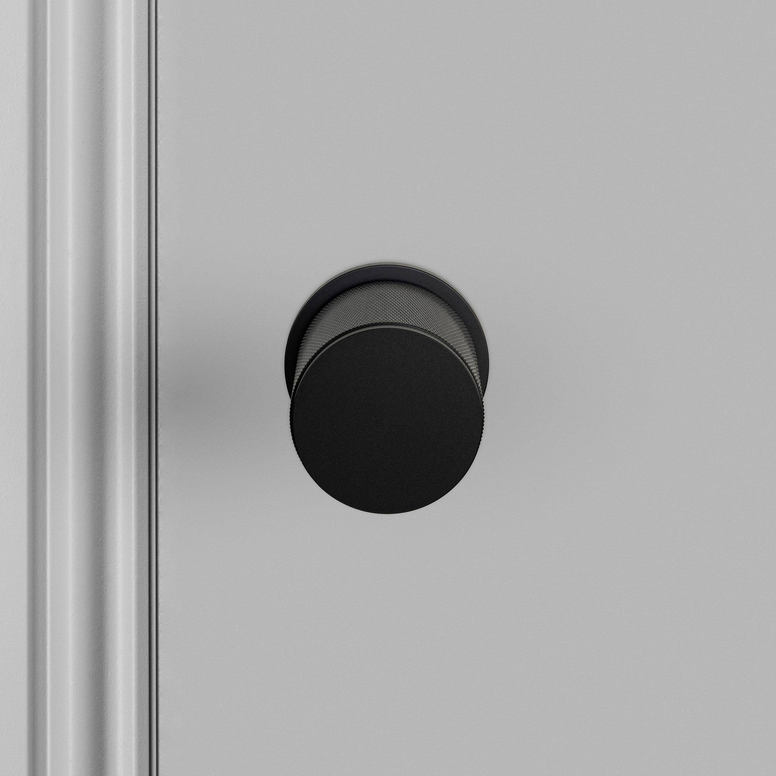 black door handle