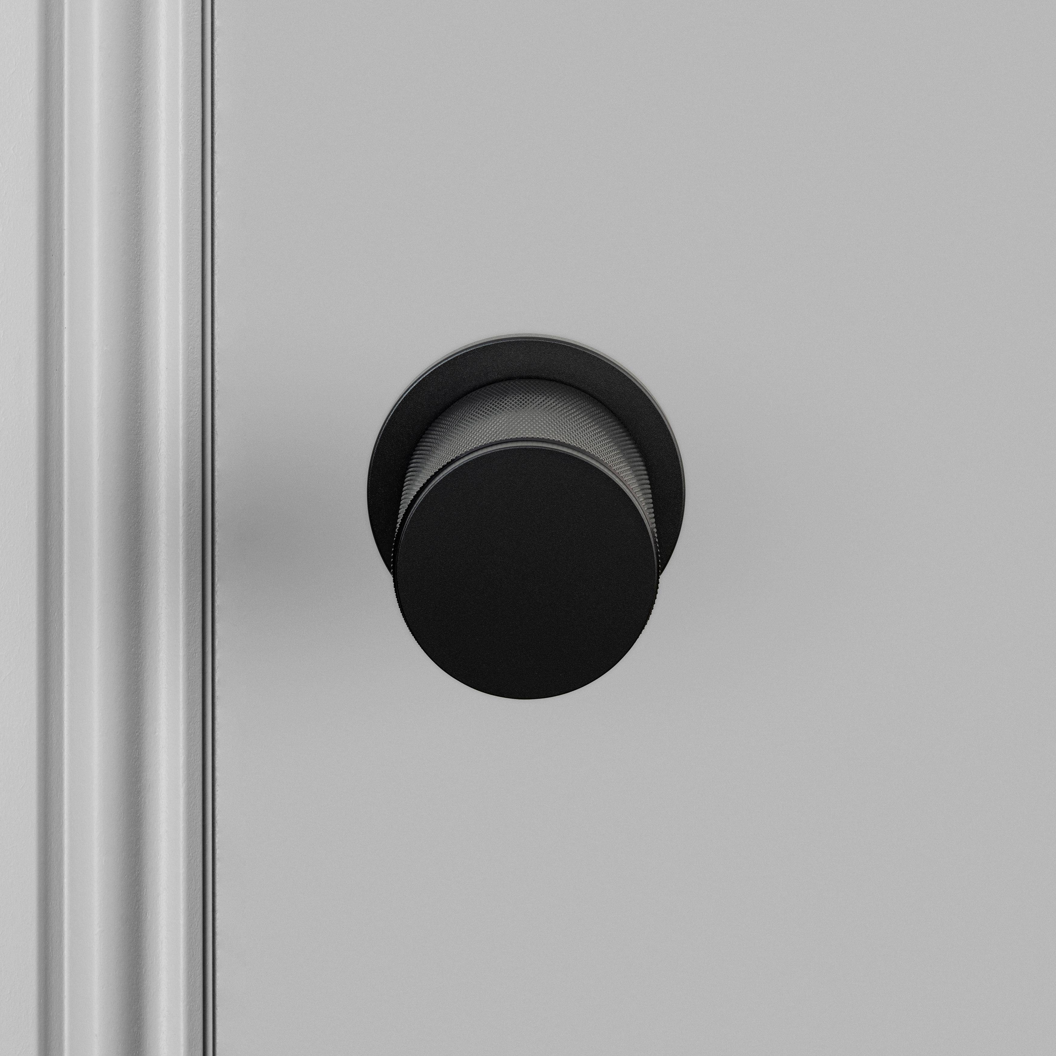 black door handle