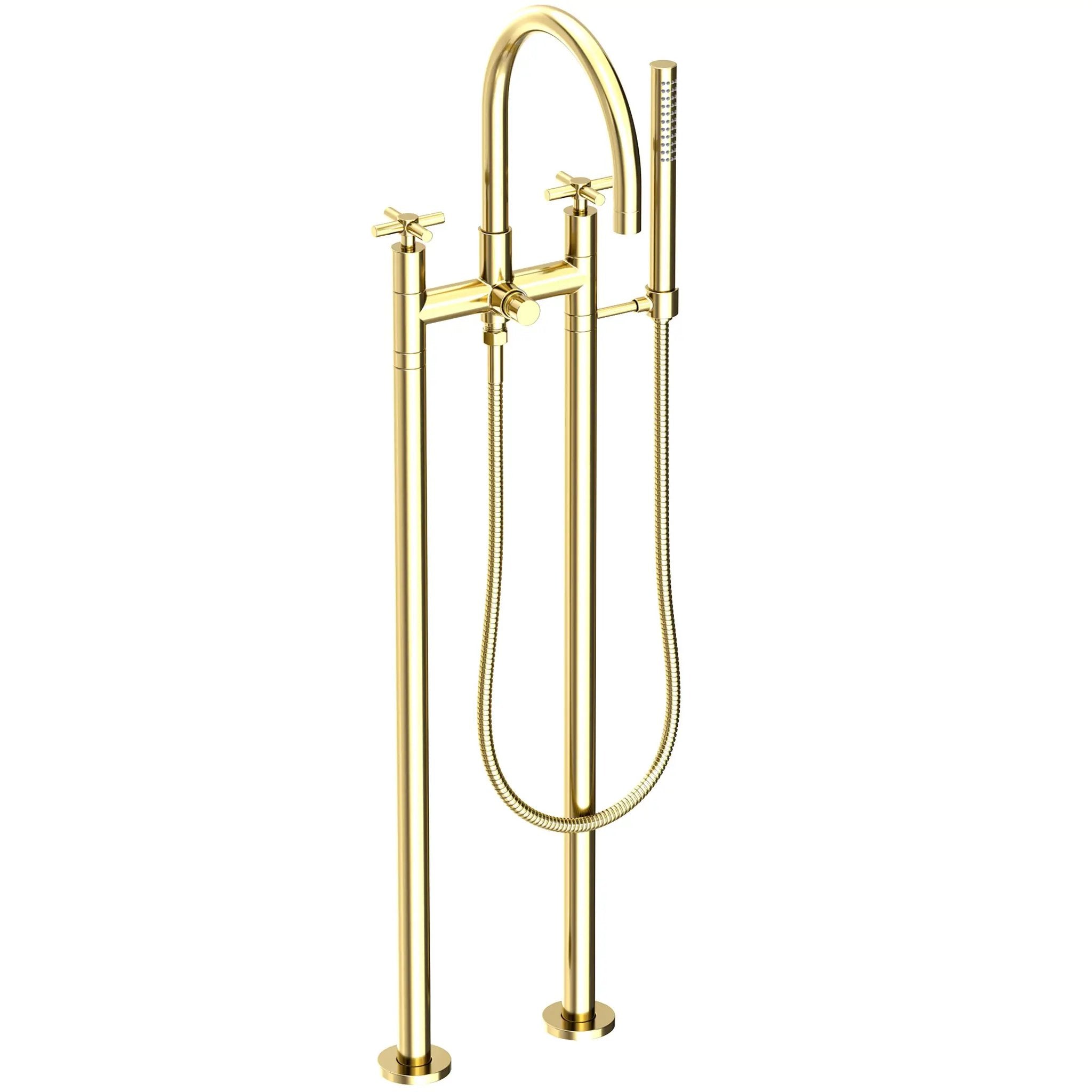 Newport Brass East Linear Exposed Tub & Hand Shower Set w/Risers by Newport Brass