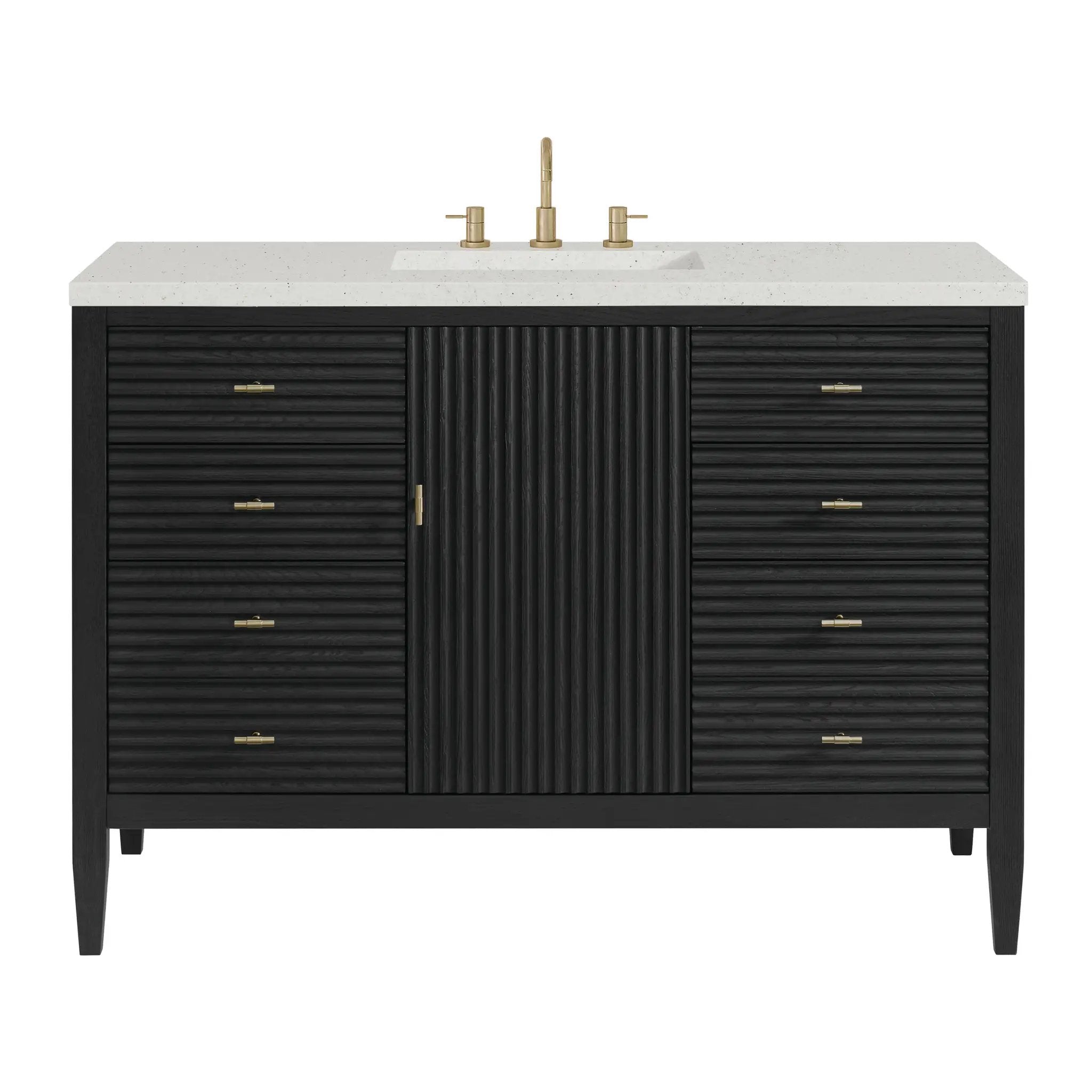 James Martin Myrrin 48" Single Vanity Set - Carbon Oak by James Martin Vanities