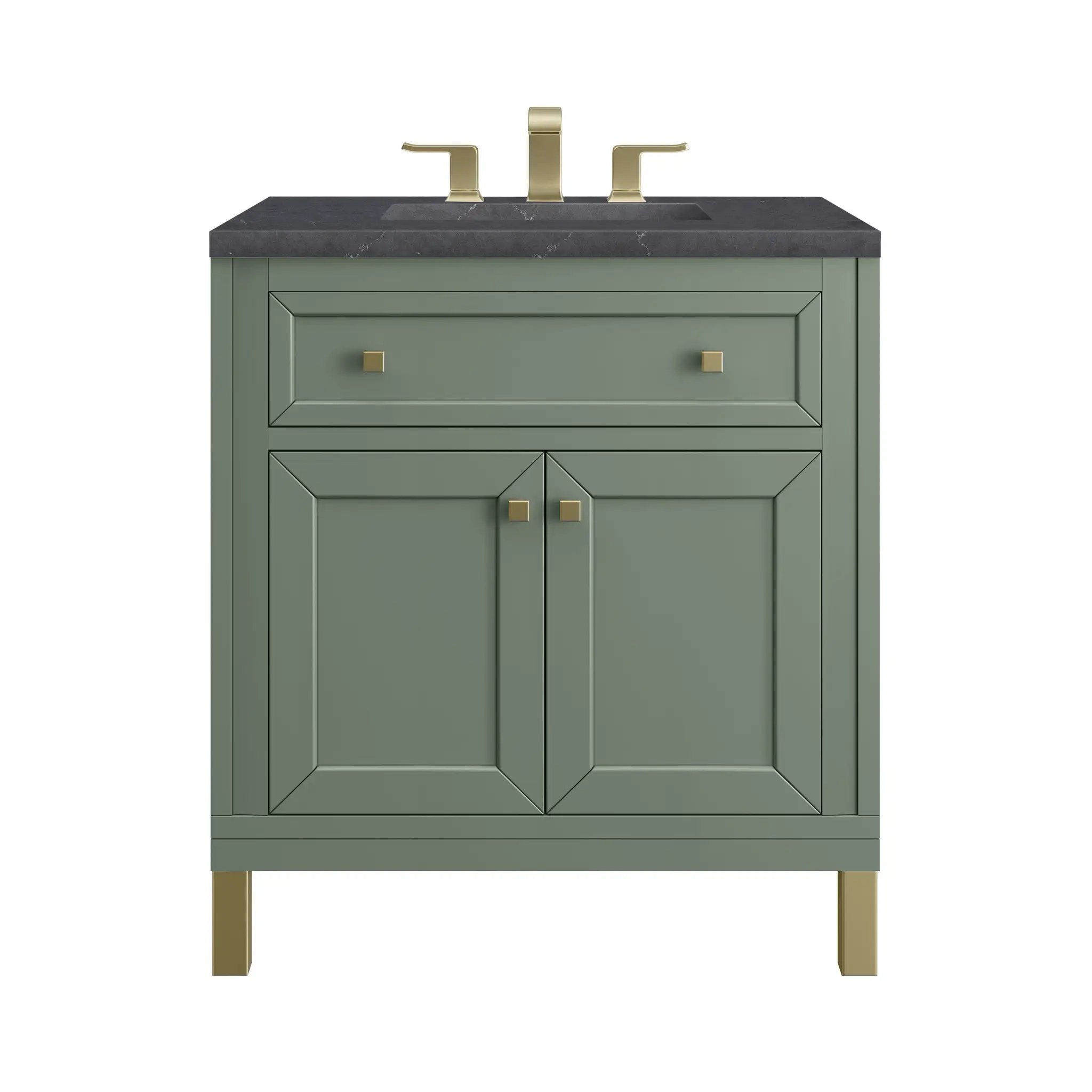 James Martin Chicago 30" Single Vanity Set - Smokey Celadon by James Martin Vanities
