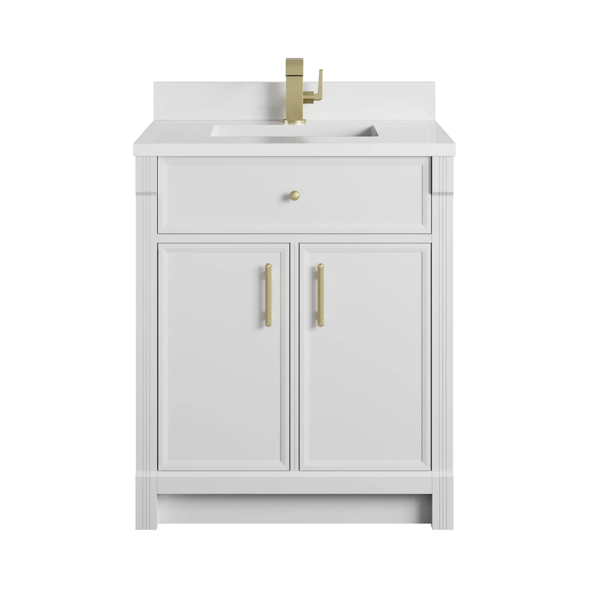 James Martin Bellshire 30" Single Vanity Set - Bright White by James Martin Vanities