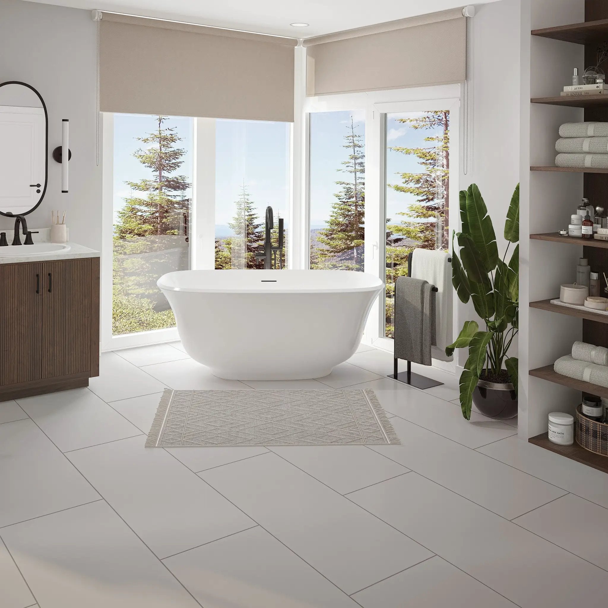 white bathtub