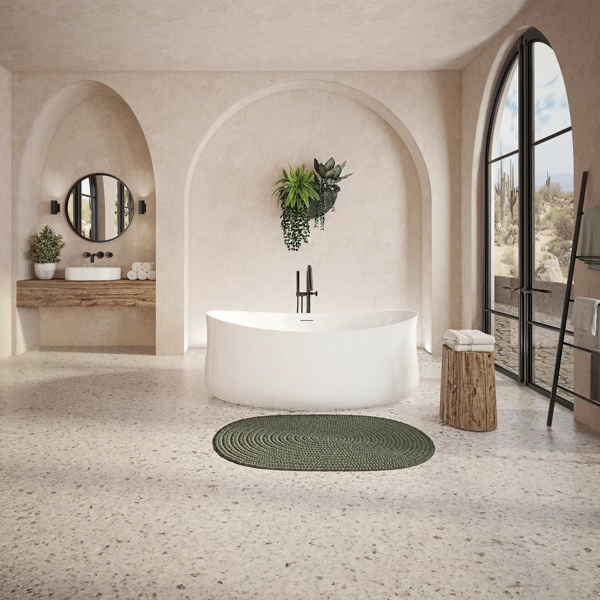 white bathtub