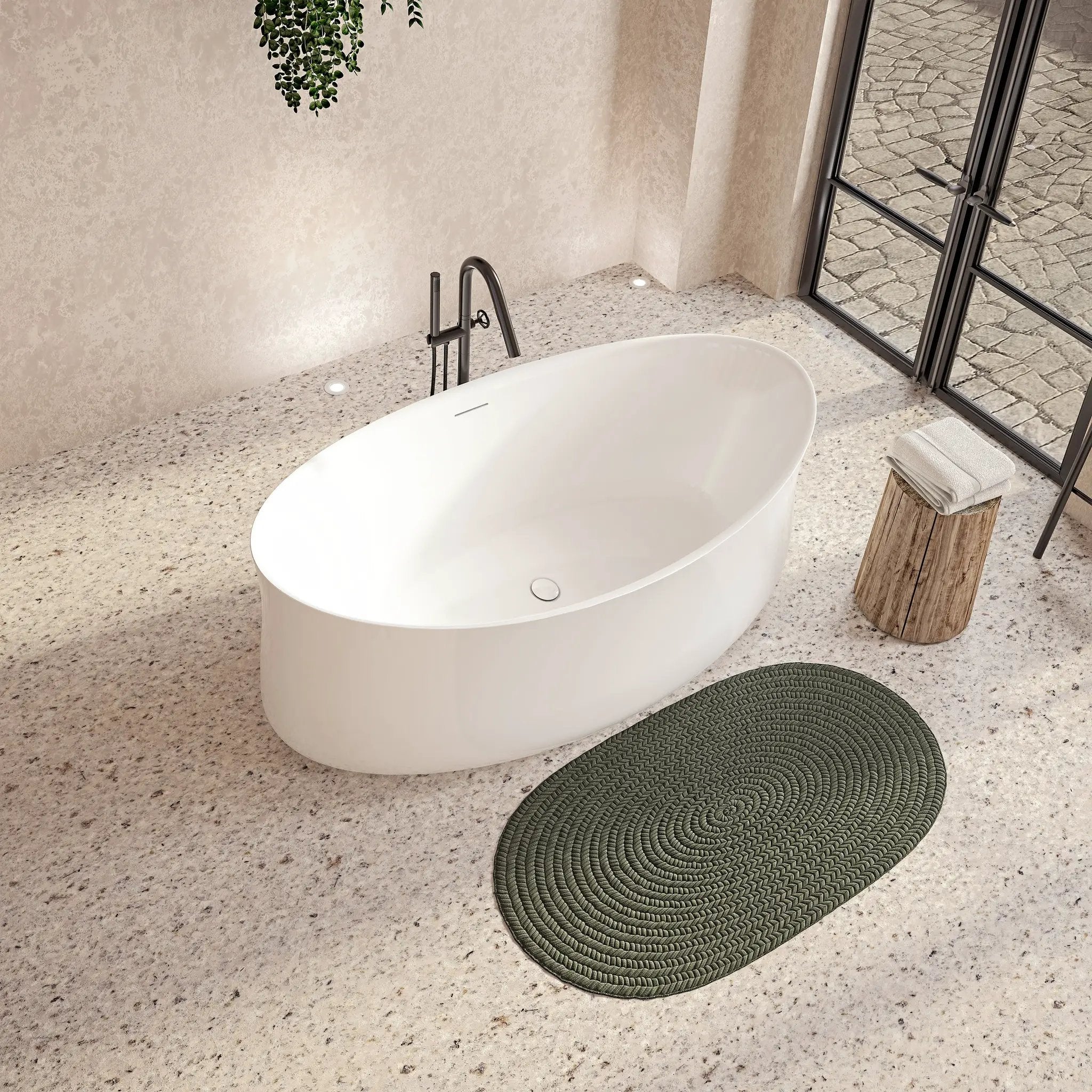 white bathtub
