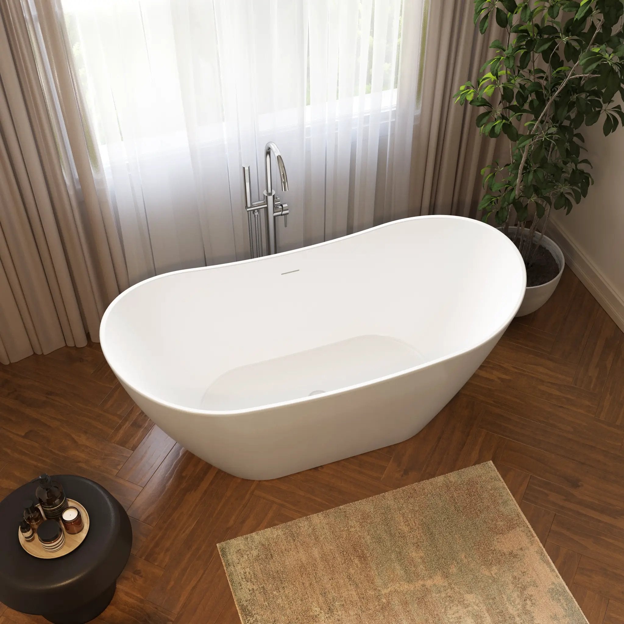 white bathtub