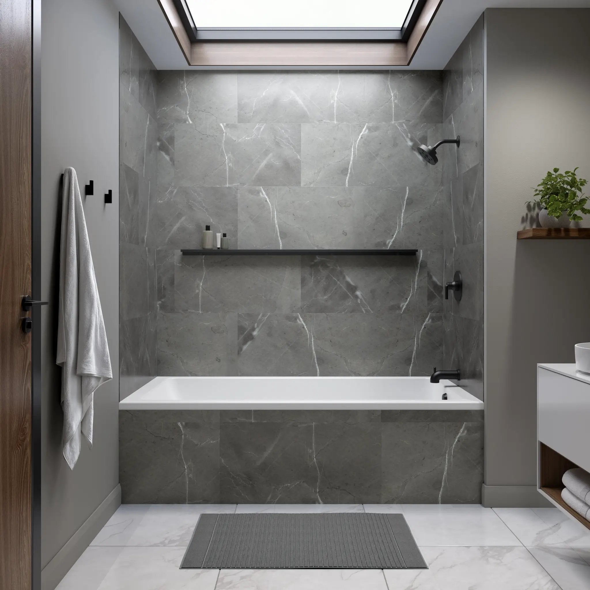 white bathtub