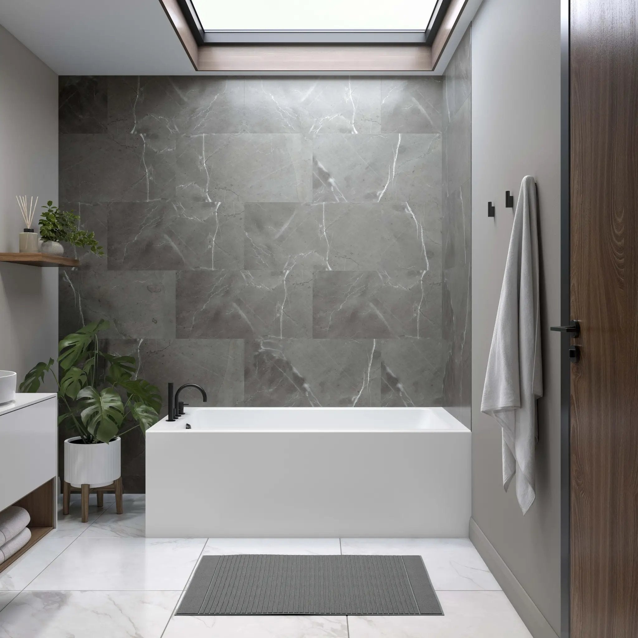 white bathtub