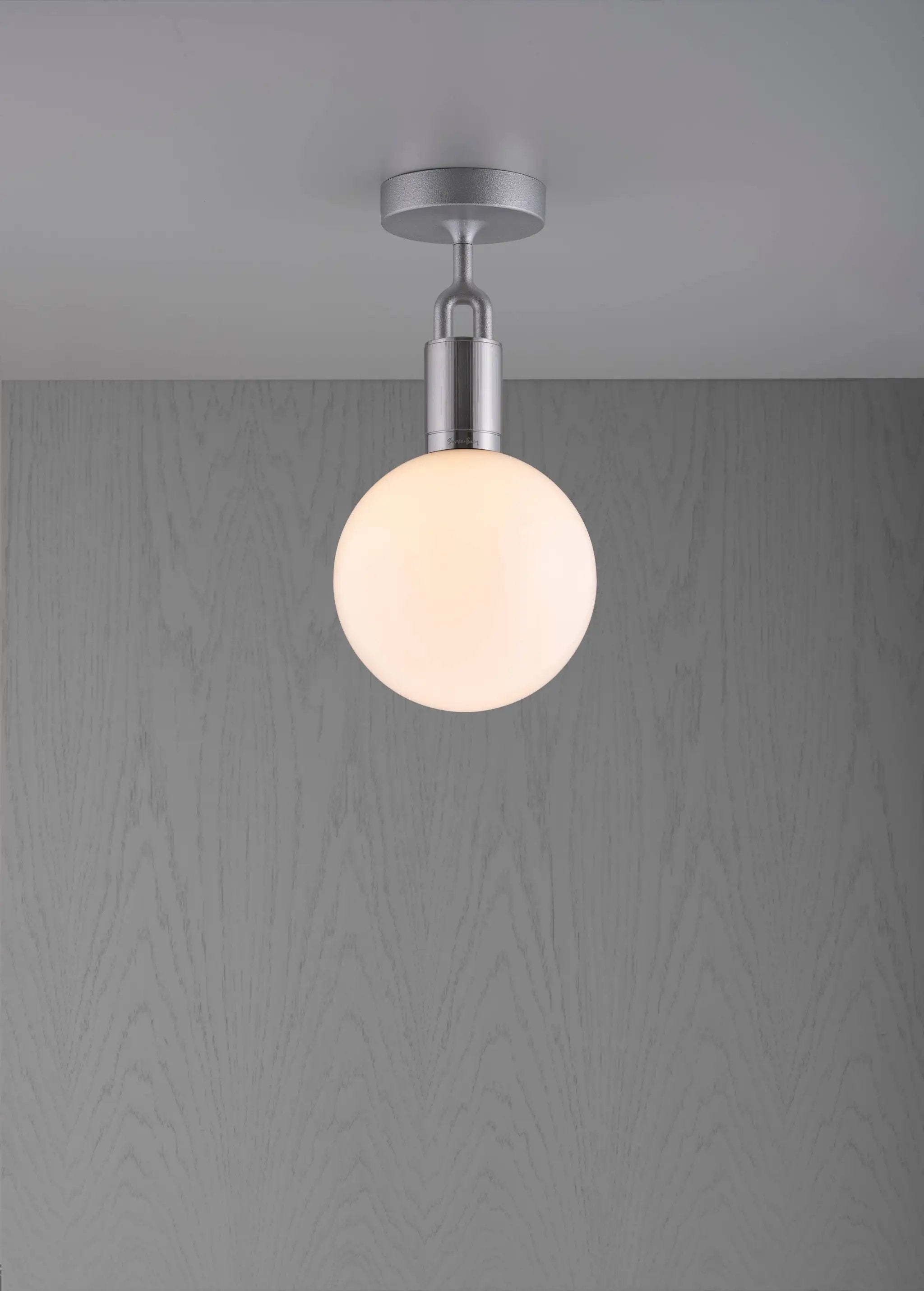 Buster + Punch Forked Ceiling Light Opal Globe Medium by Buster + Punch