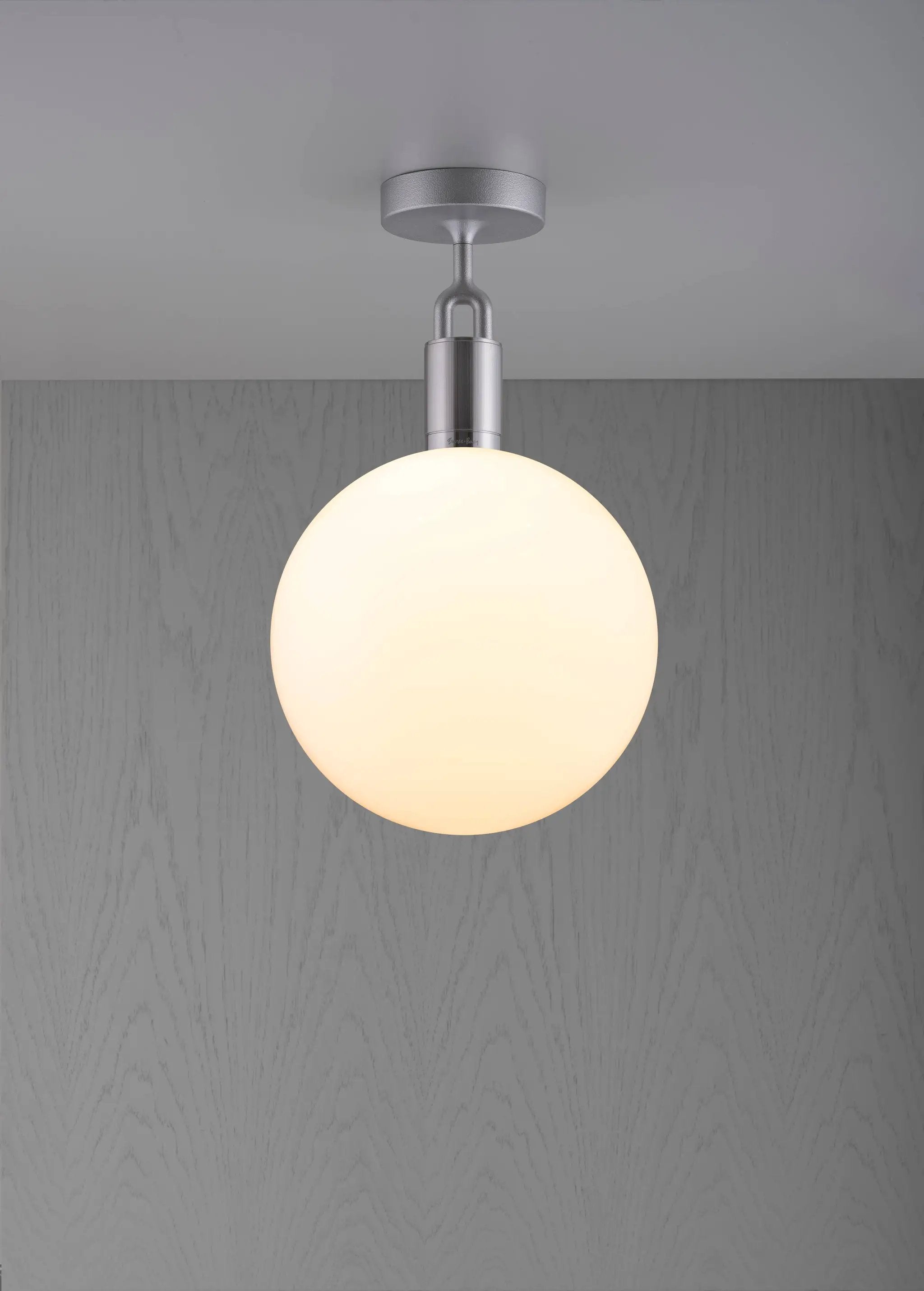 Buster + Punch Forked Ceiling Light Opal Globe Large by Buster + Punch