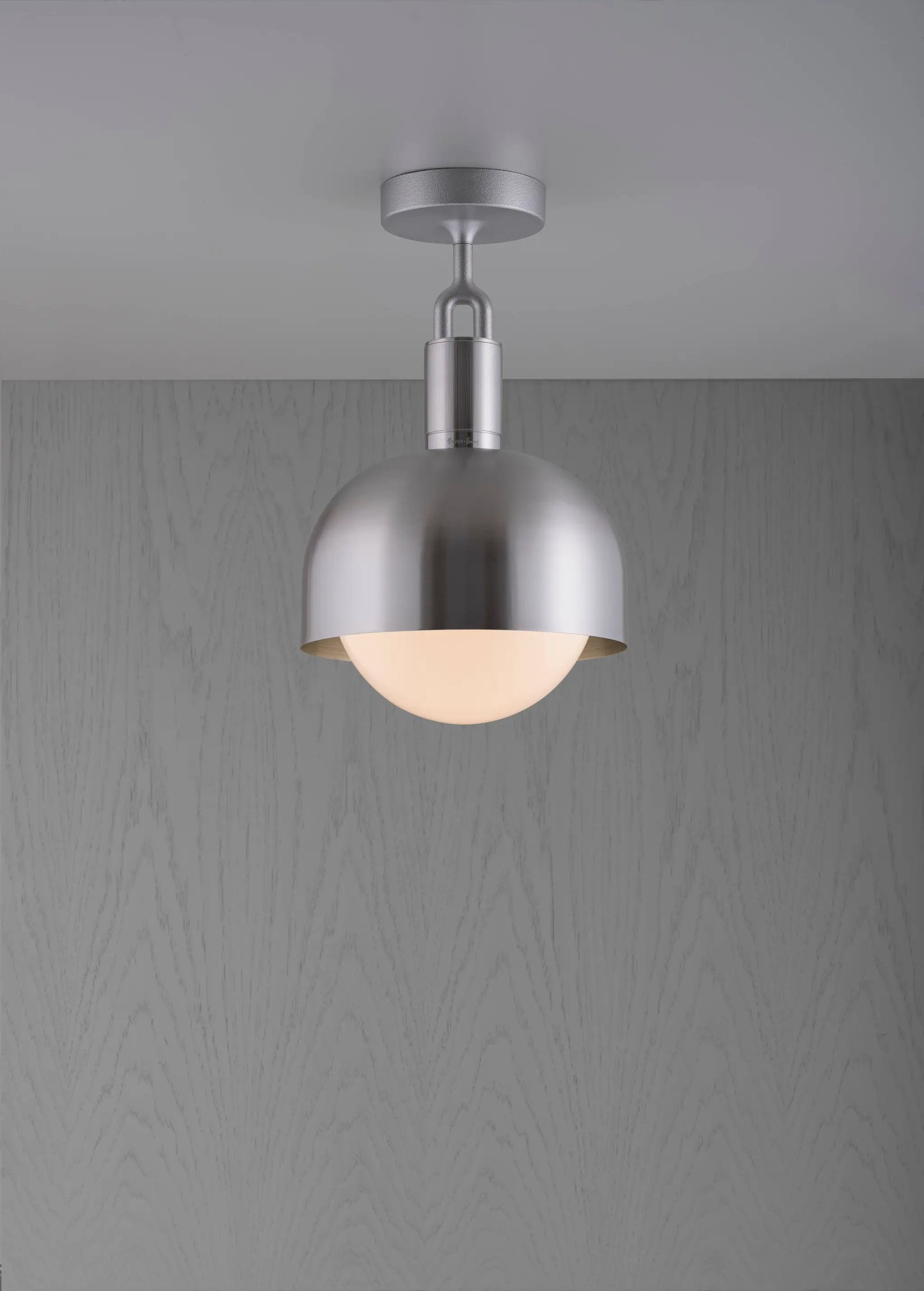 Buster + Punch Forked Ceiling Light Shade Opal Globe Medium by Buster + Punch