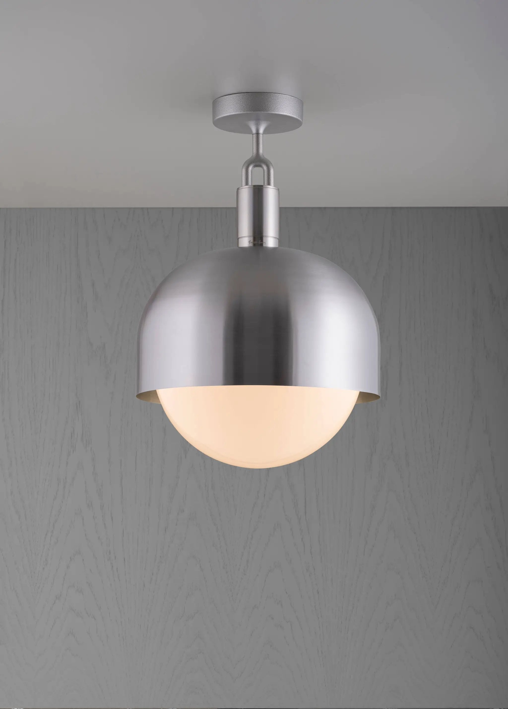 Buster + Punch Forked Ceiling Light Shade Opal Globe Large by Buster + Punch