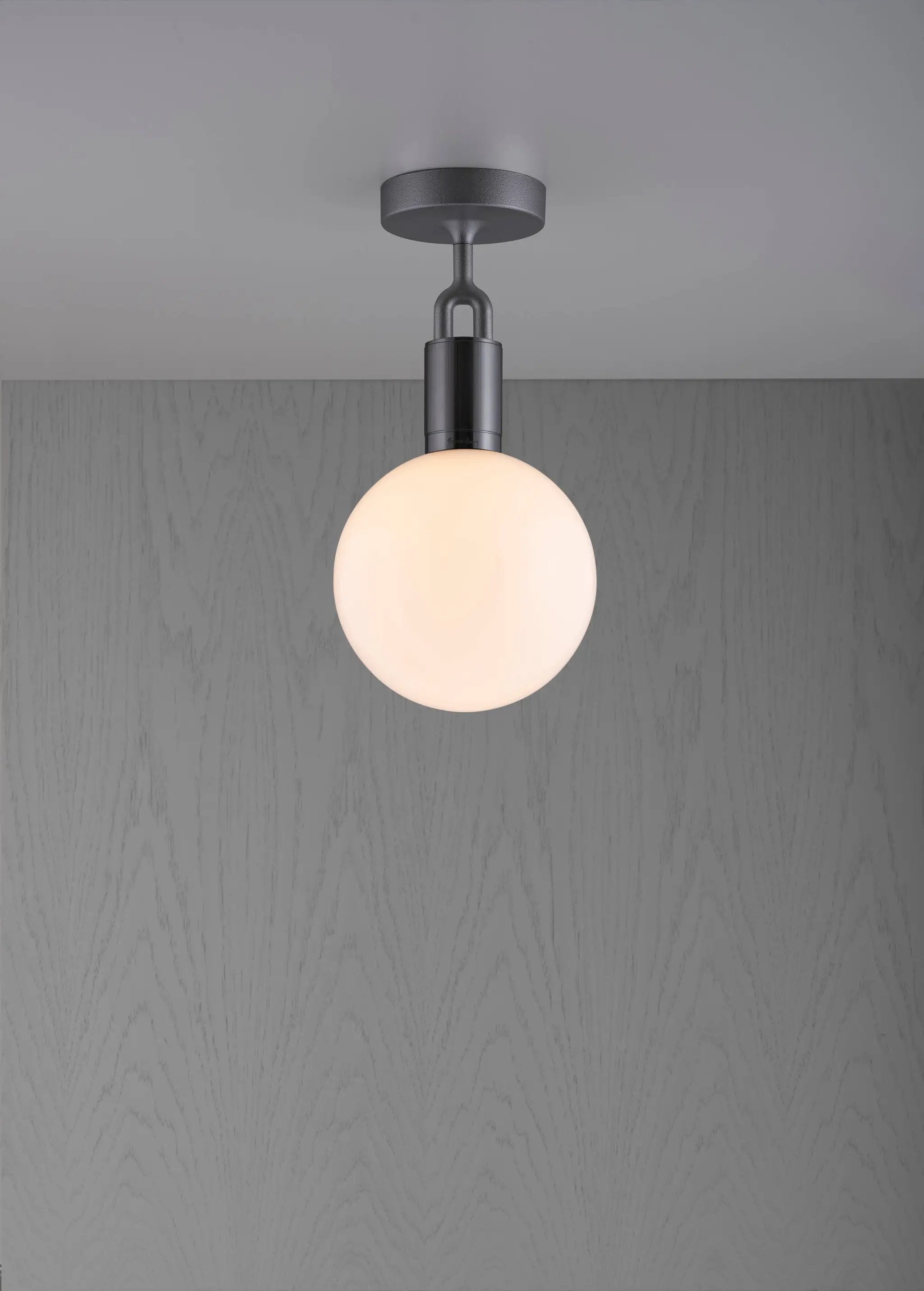 Buster + Punch Forked Ceiling Light Opal Globe Medium by Buster + Punch