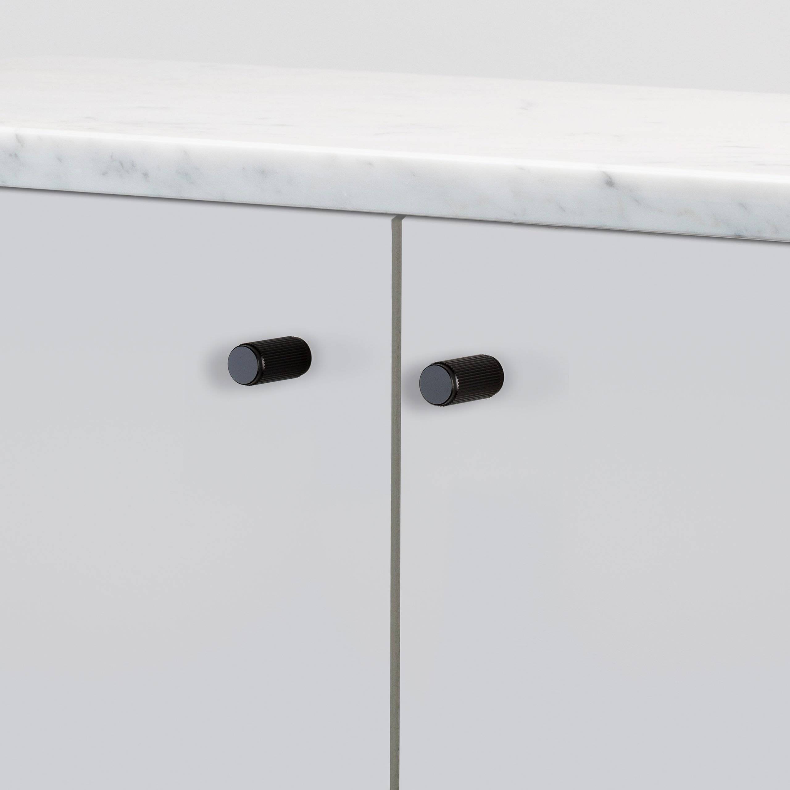 black cabinet handle