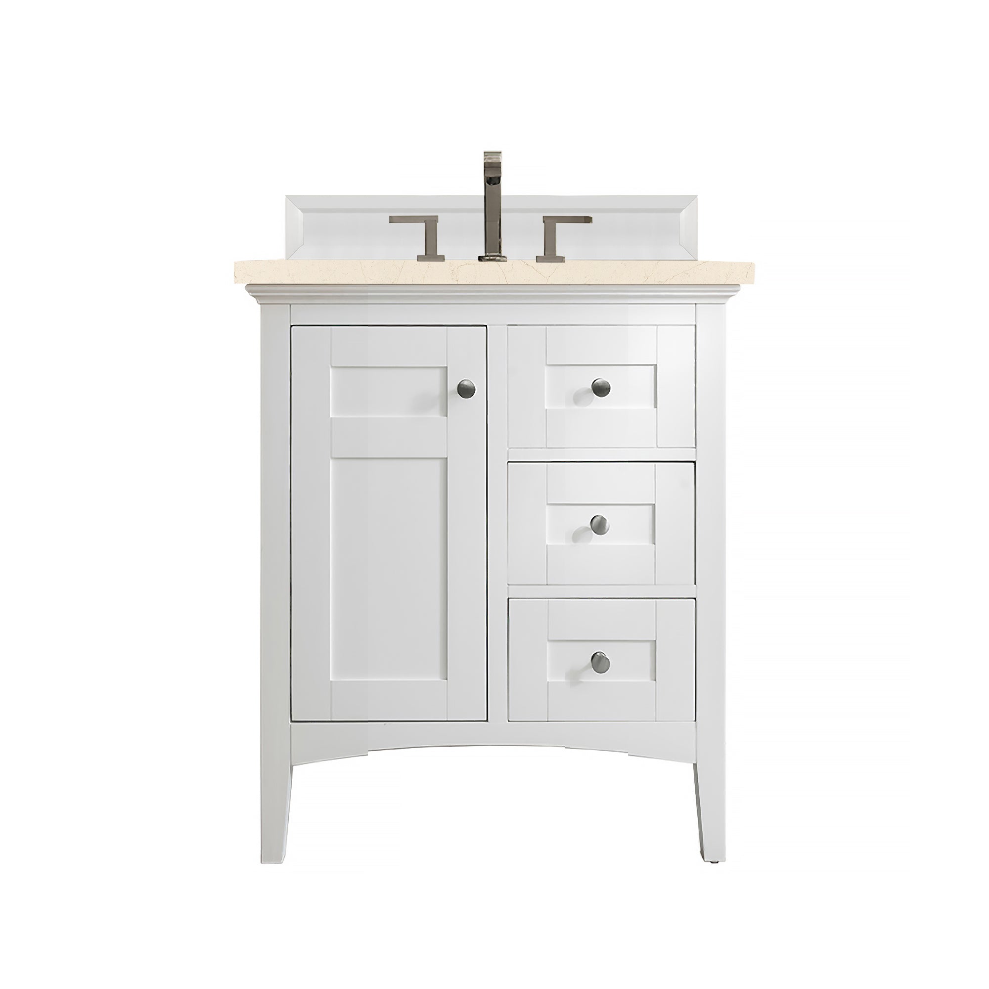James Martin Vanities Palisades 30" Single Vanity - Bright White
