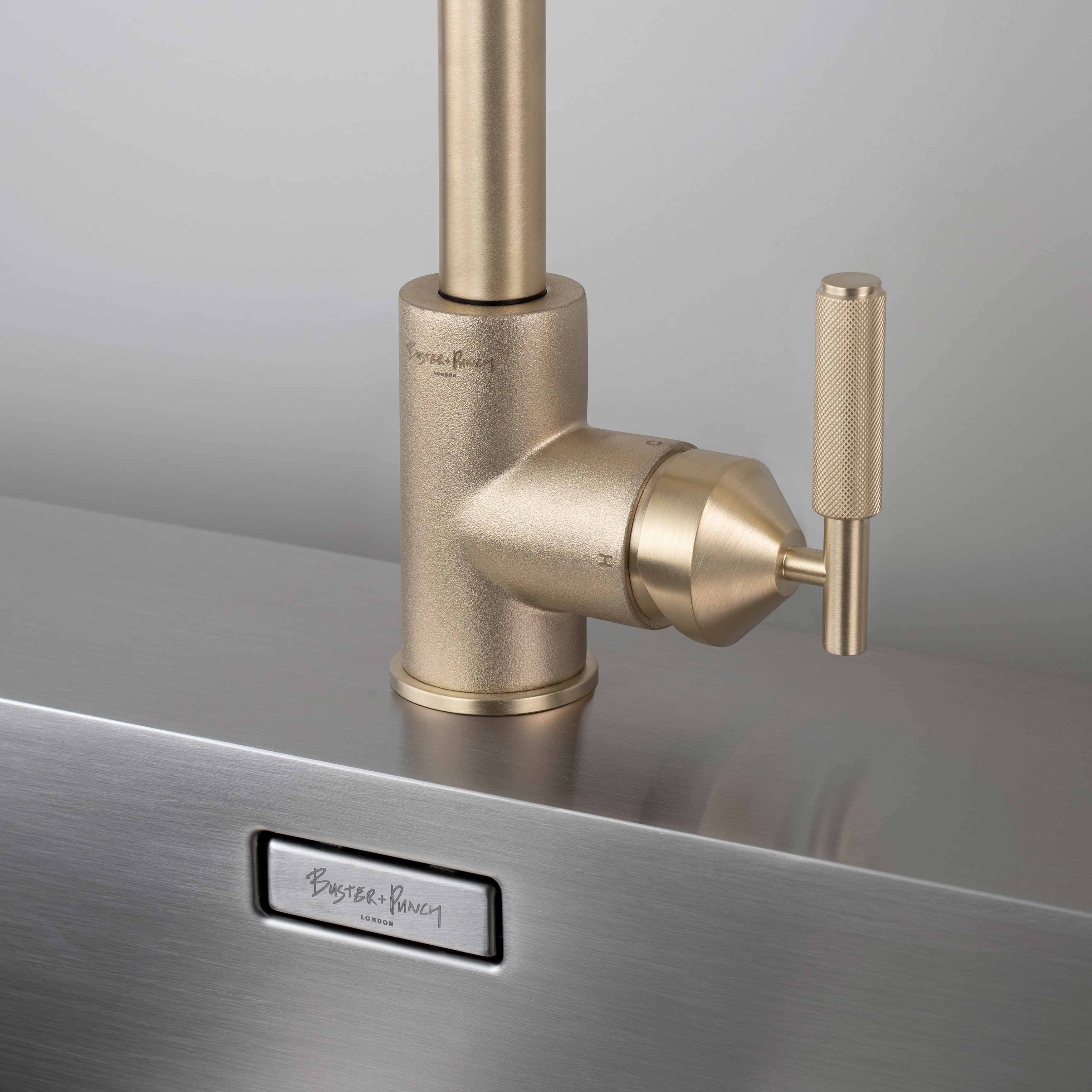 brass kitchen faucet