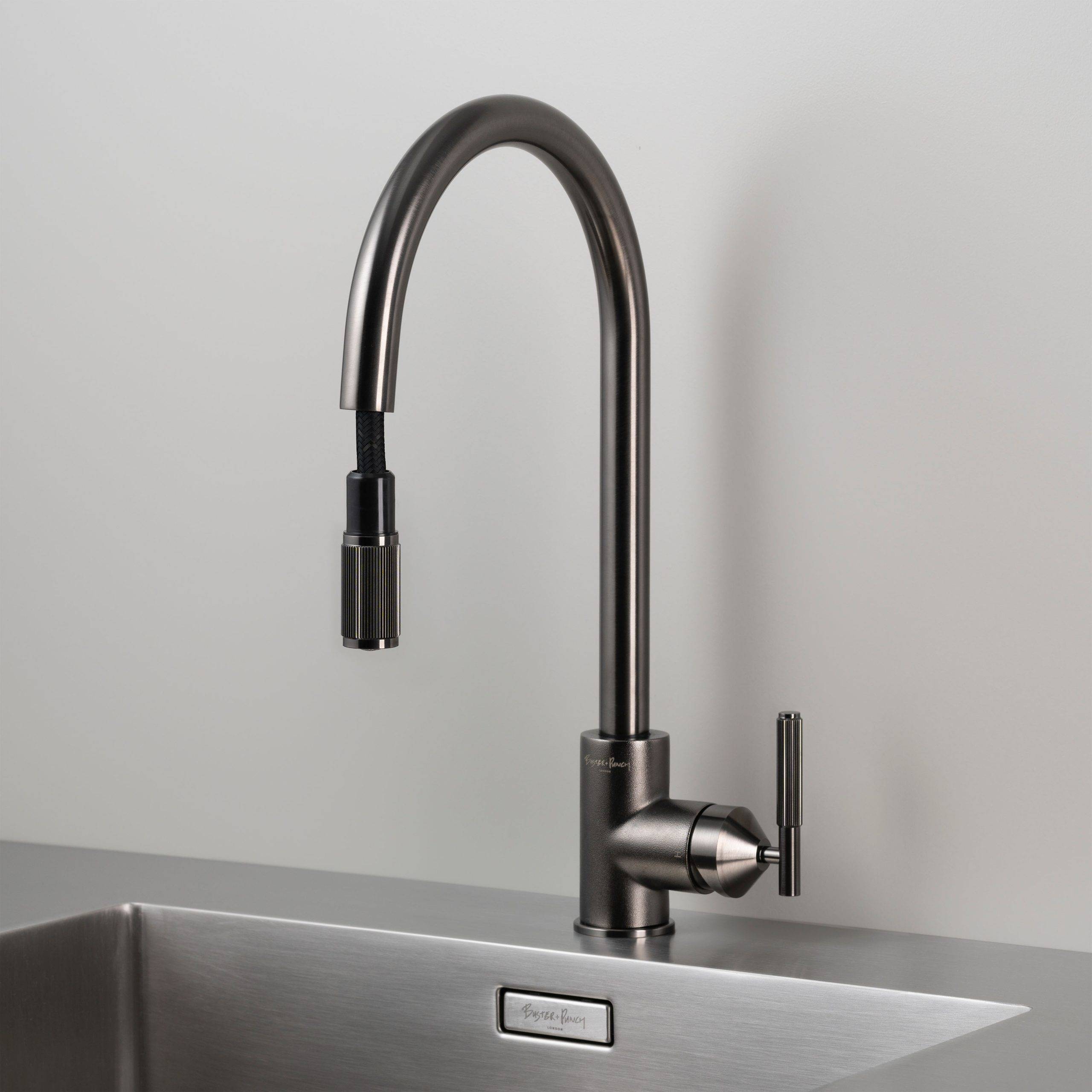 gun metal kitchen faucet