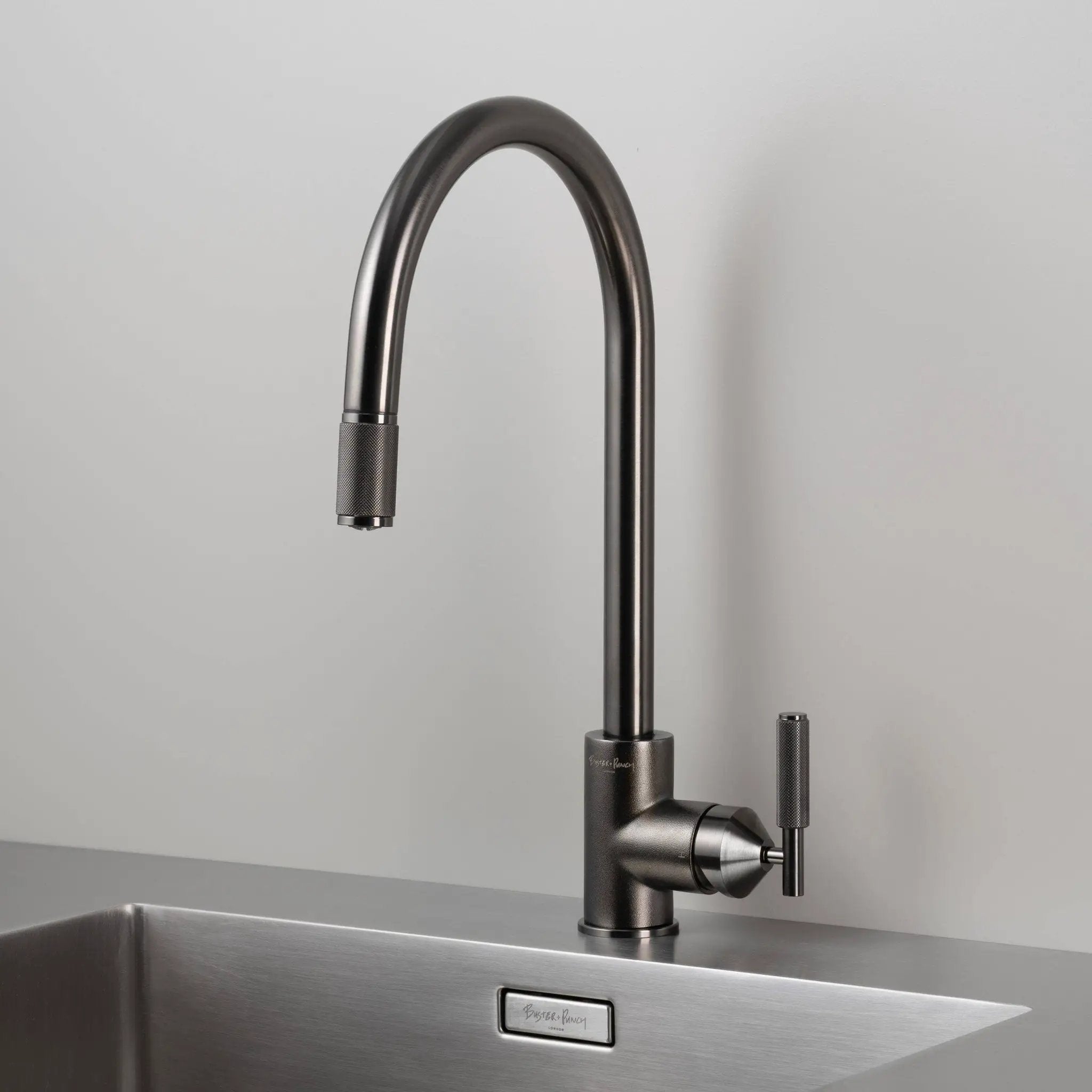 Buster + Punch Cross Pull-out With Dual Spray Kitchen Faucet by Buster + Punch