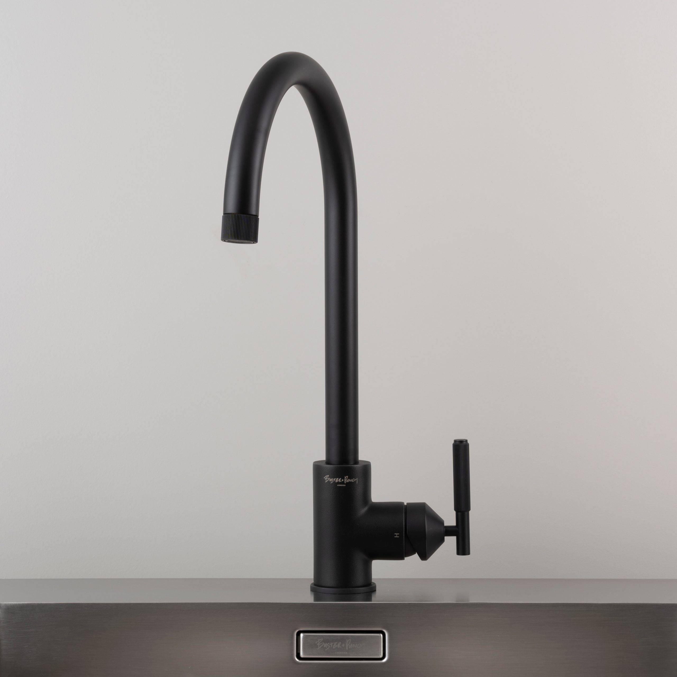 welders black kitchen faucet