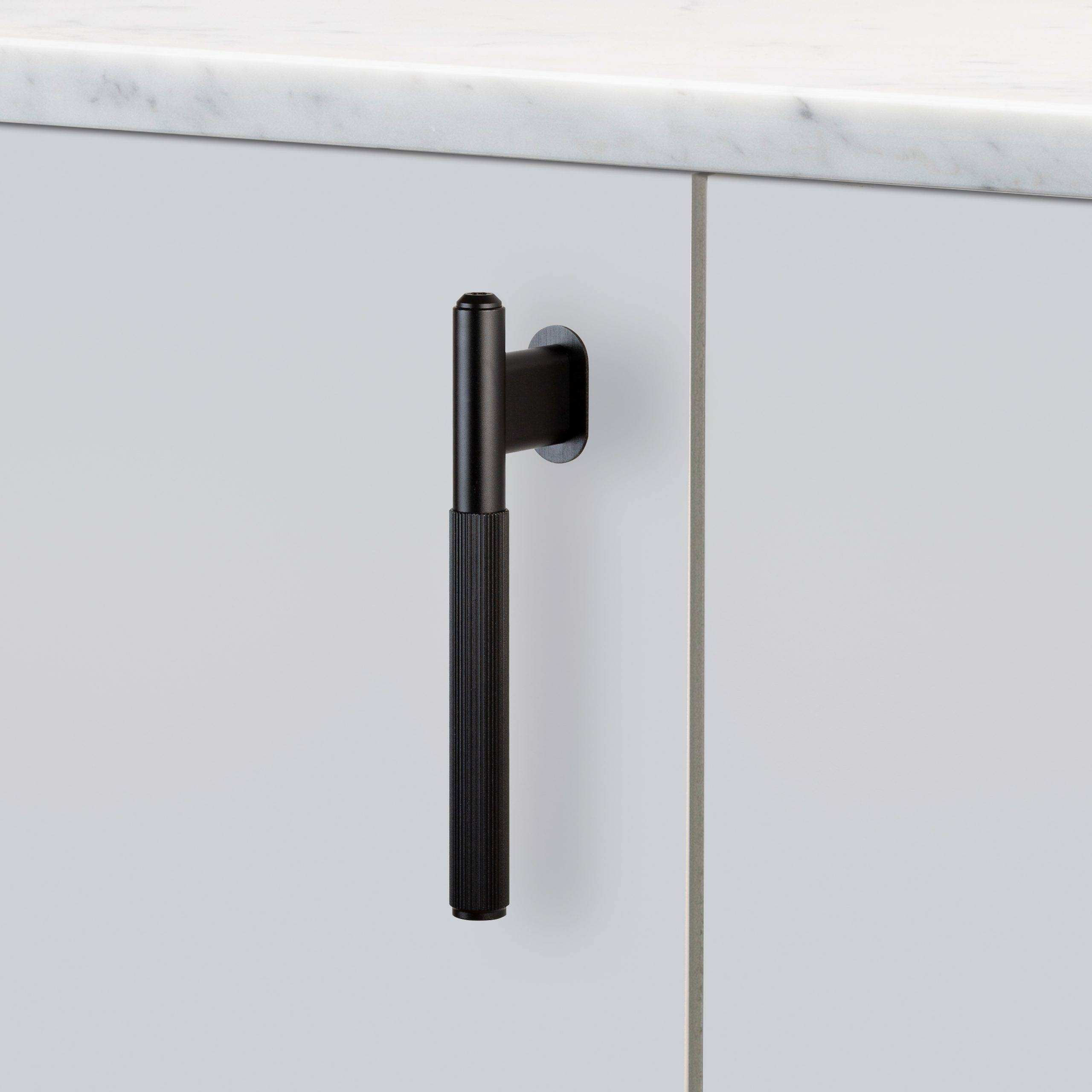 black cabinet handle