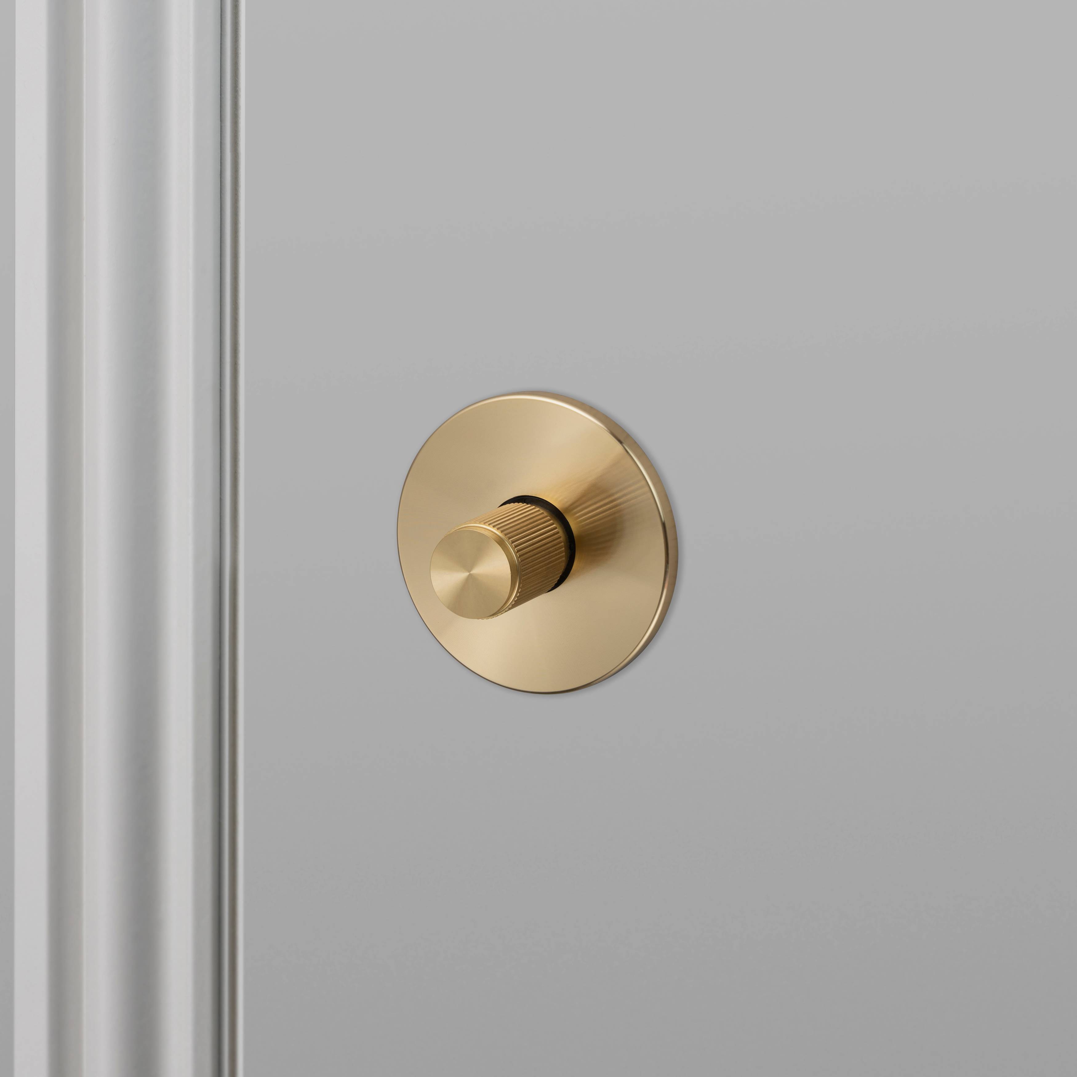 brass thumbturn lock