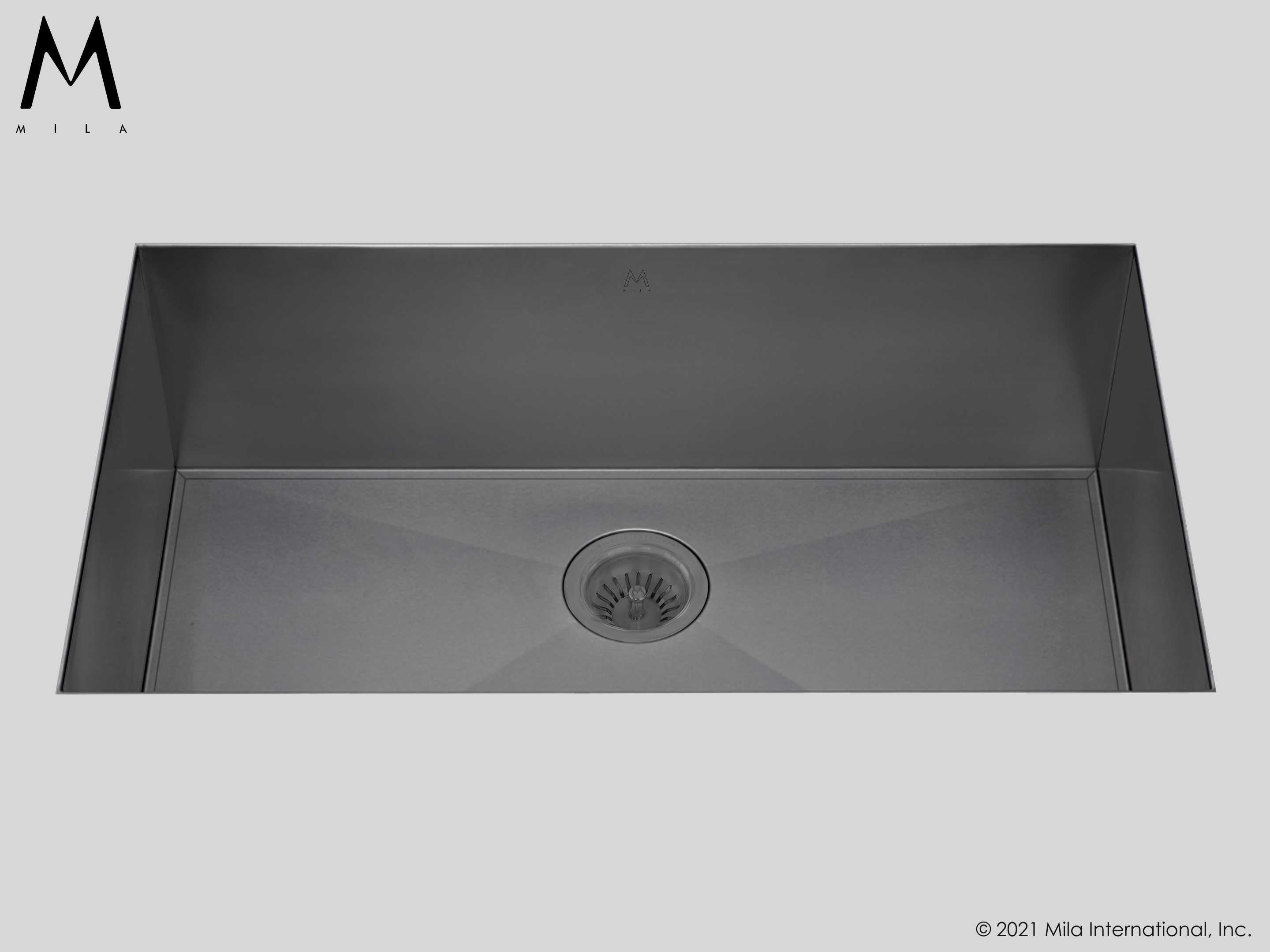 MILA ORION Single Bowl Under Mount 32 x 17 Kitchen Sink