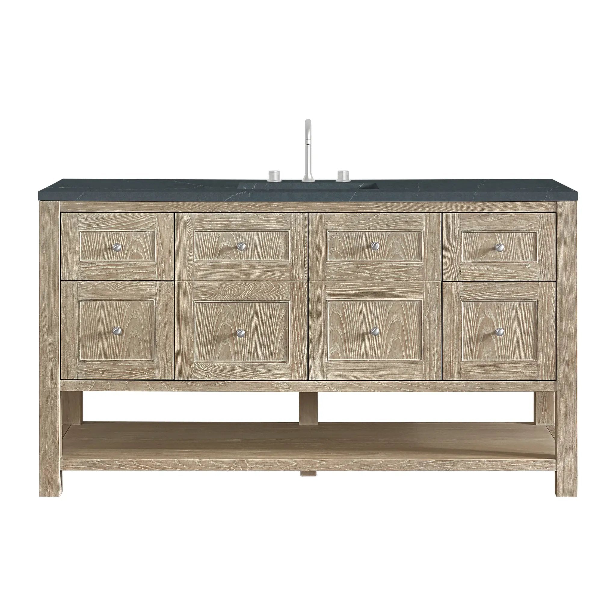 James Martin Breckenridge 60" Single Vanity Set - Whitewashed Oak by James Martin Vanities