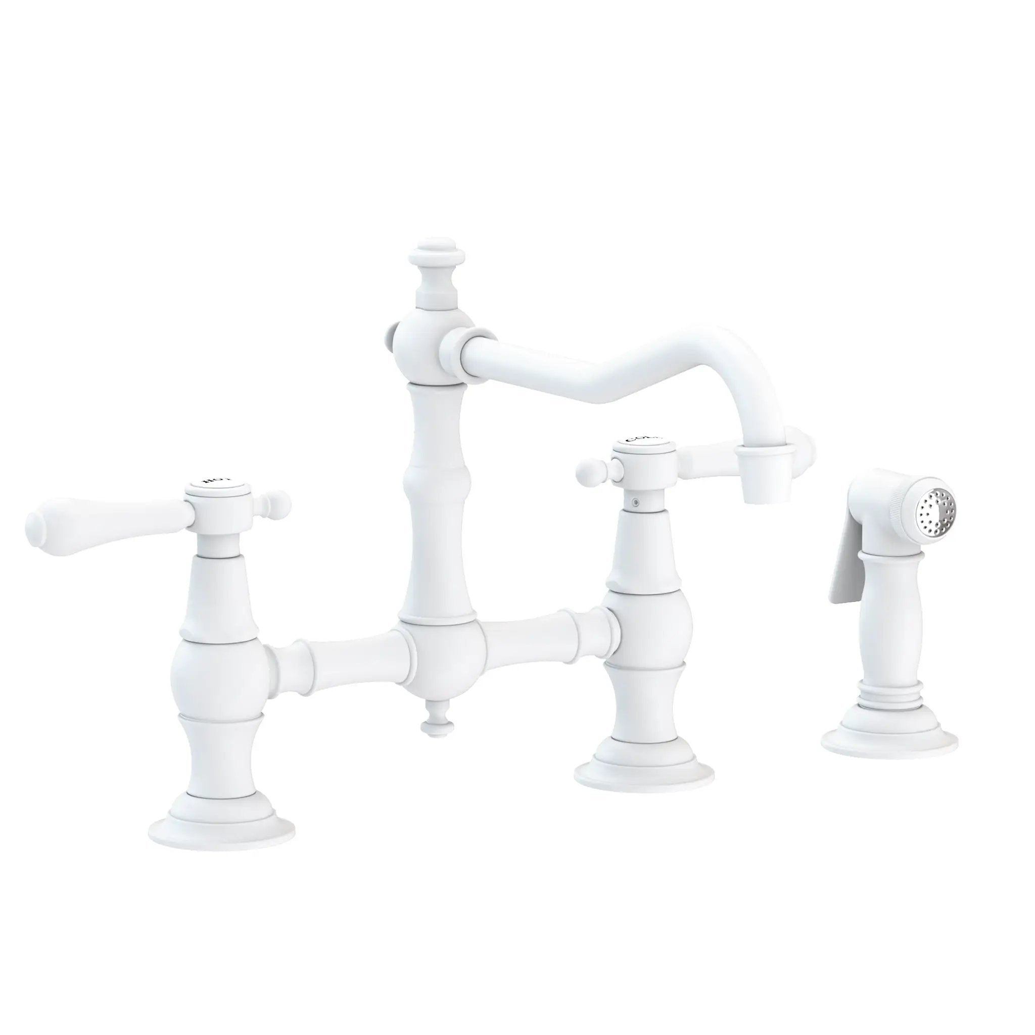 Newport Brass Chesterfield Kitchen Bridge Faucet with Side Spray by Newport Brass