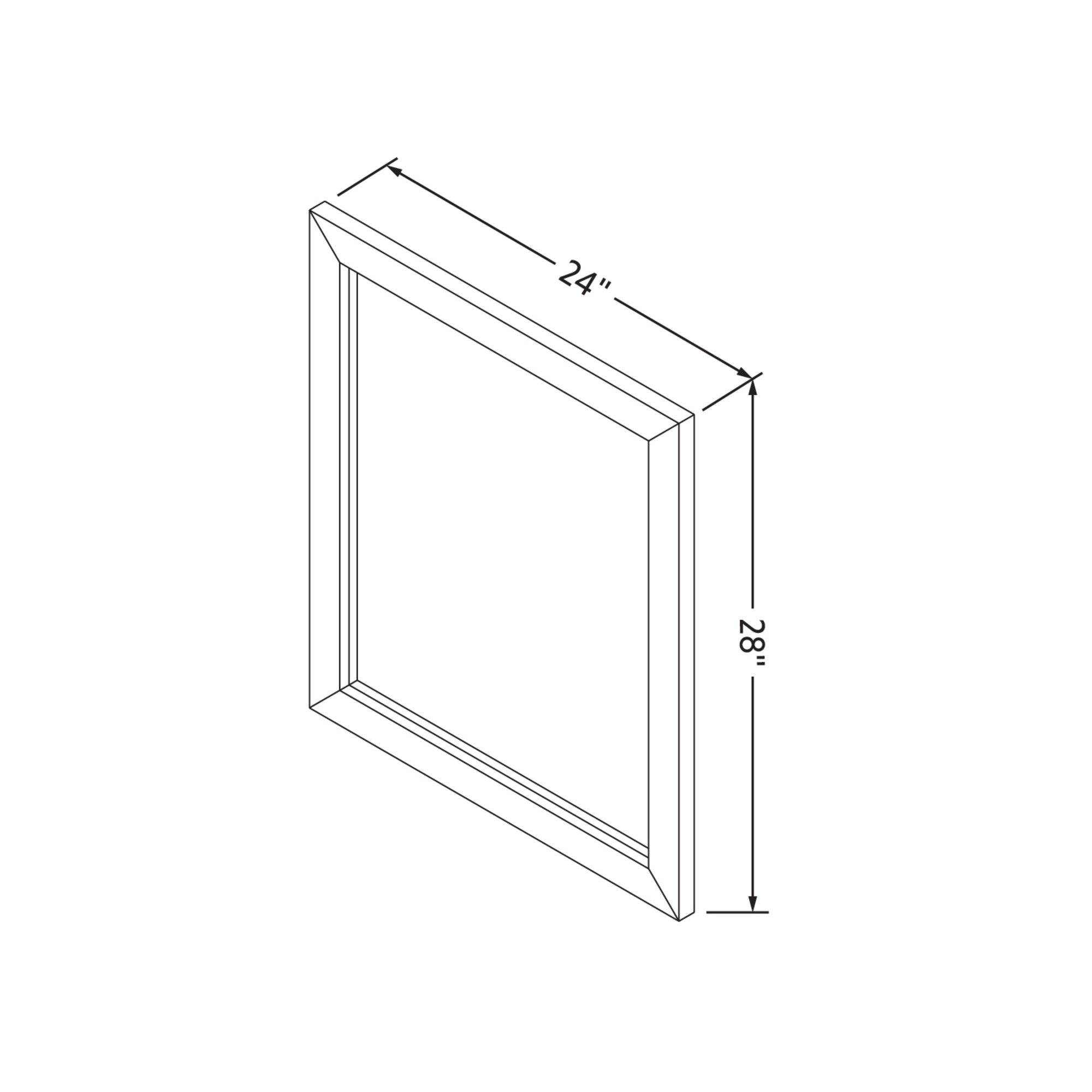 Jeffrey Alexander Cade 24 W x 1" D x 28" H Mirror