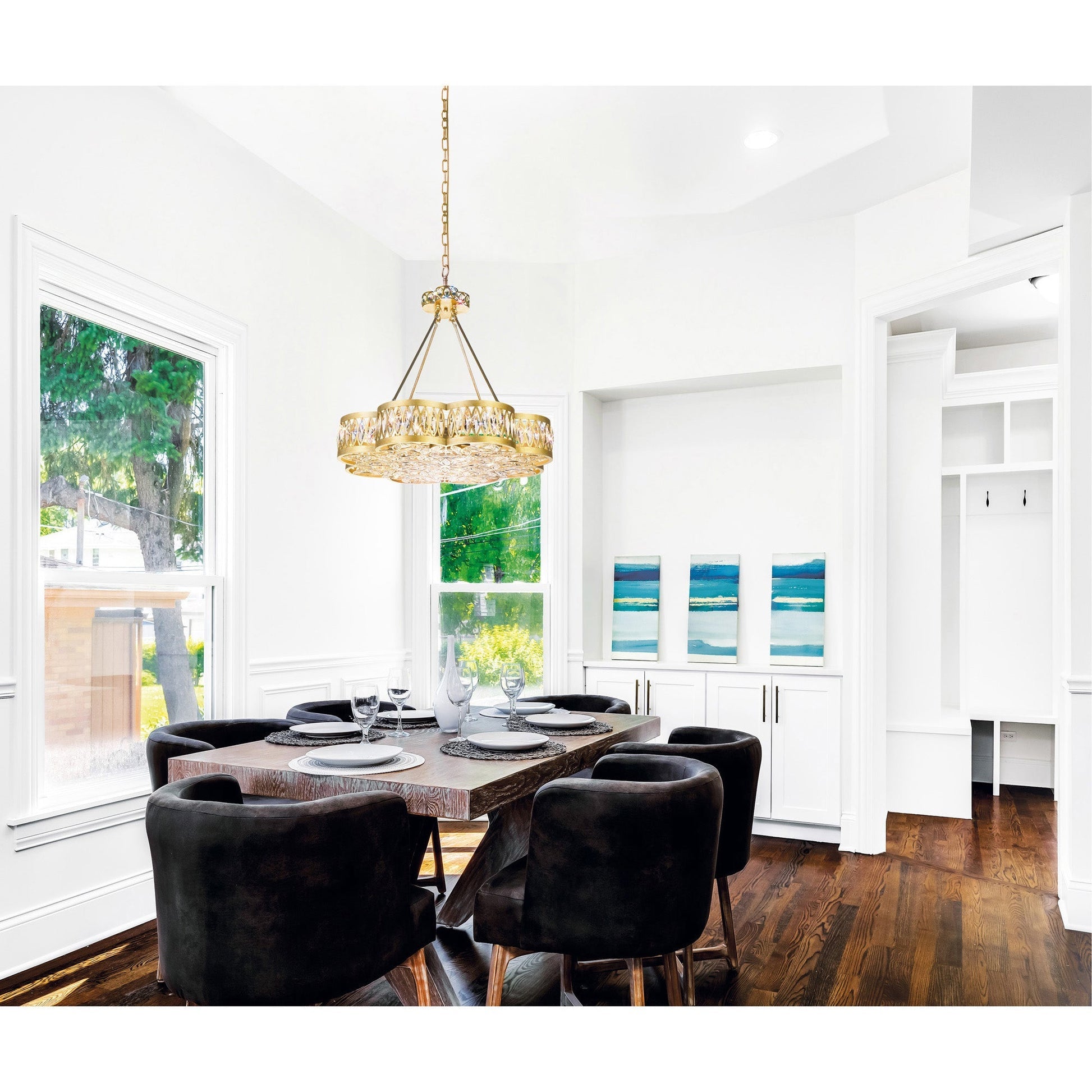 champagne chandelier