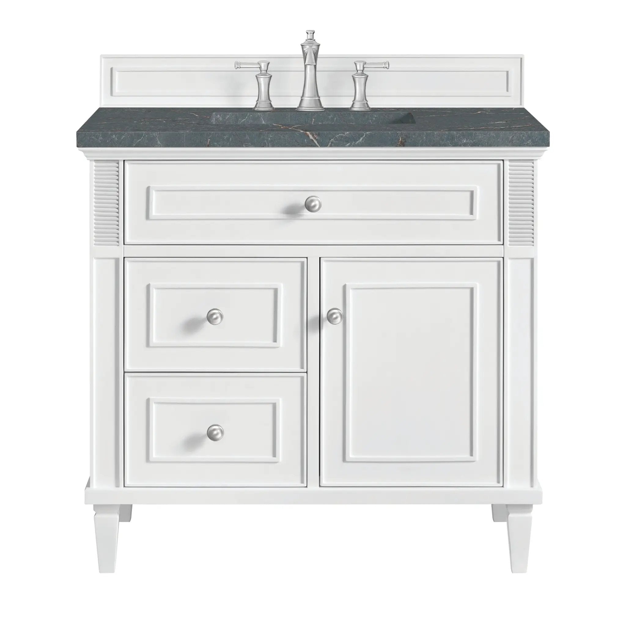 James Martin Lorelai 36" Single Vanity Set - Bright White by James Martin Vanities