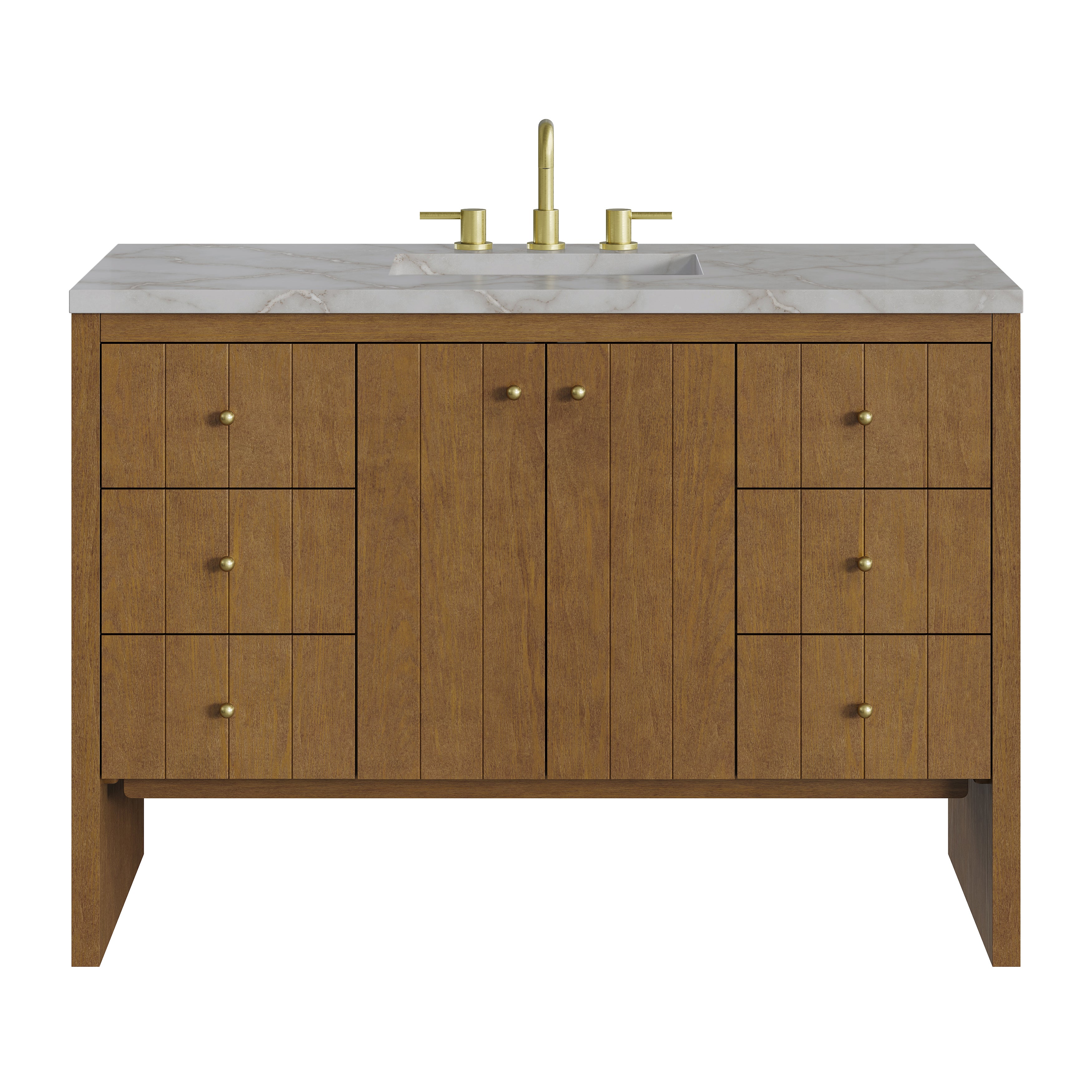 James Martin Hudson 48" Single Vanity Set - Honey Oak by James Martin Vanities