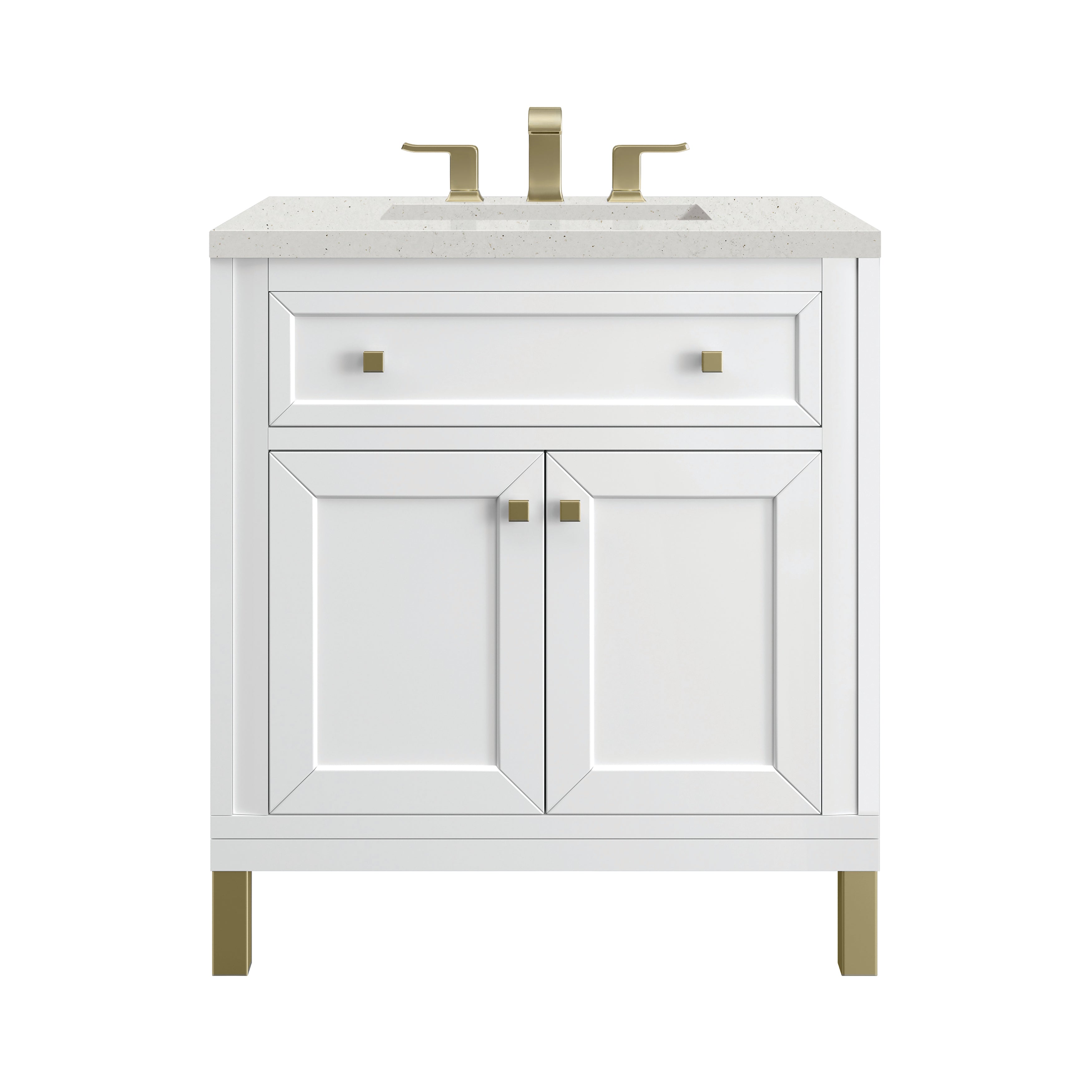 James Martin Vanities Chicago 30" Single Vanity - Glossy White