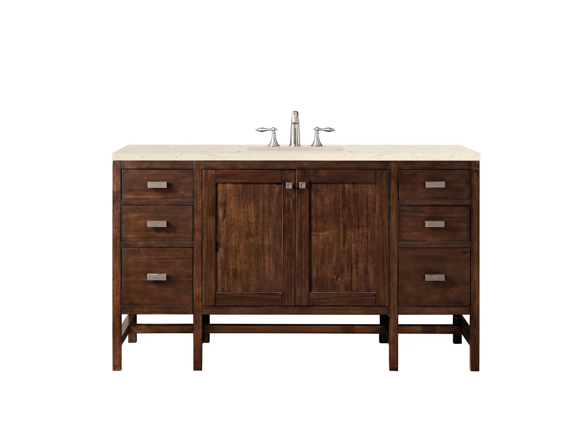 James Martin Addison 60" Single Vanity Set - Mid-Century Acacia by James Martin Vanities