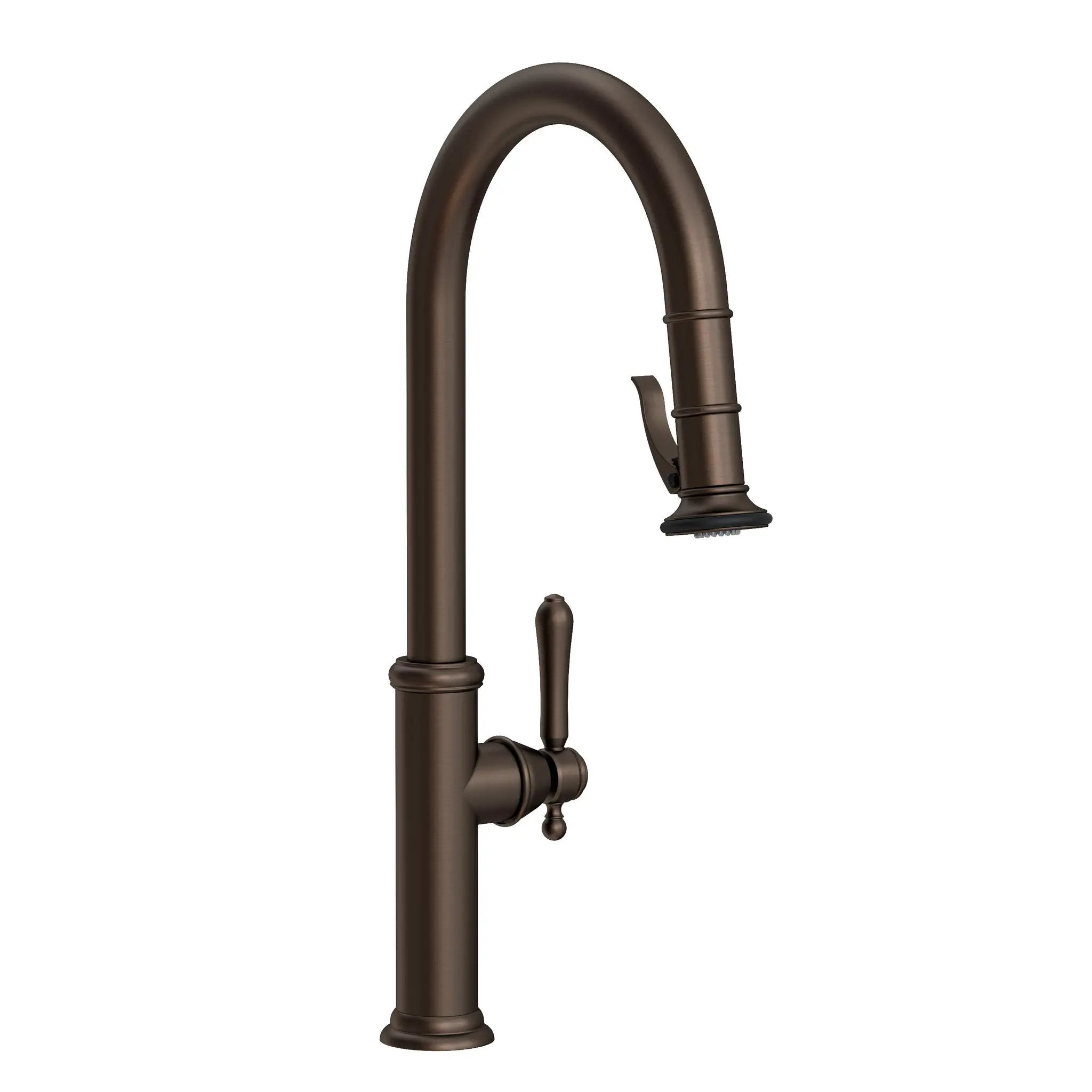 Newport Brass Chesterfield Pull-Down Kitchen Faucet with Lever Controled Spray by Newport Brass
