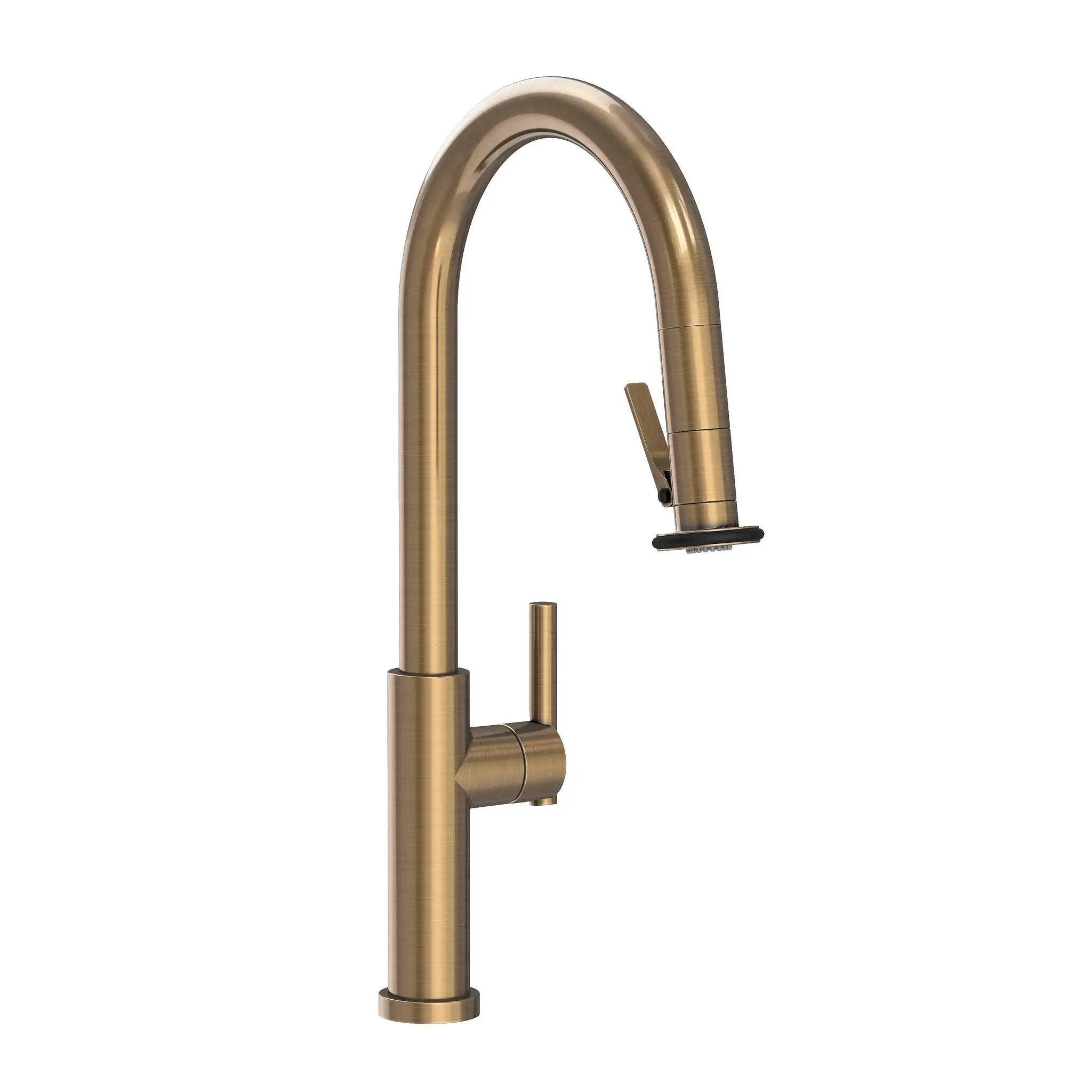Newport Brass East Linear Pull-Down Kitchen Faucet with Lever Controled Spray by Newport Brass