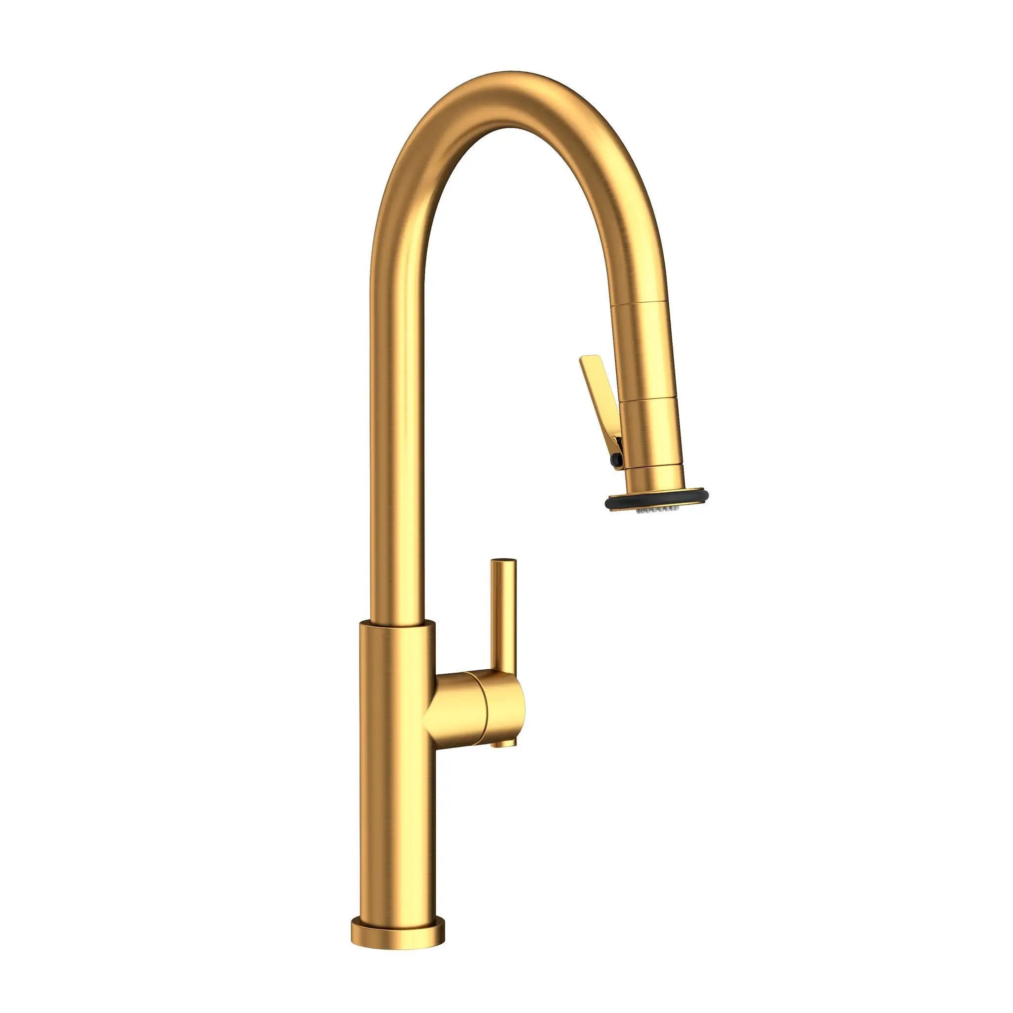Newport Brass East Linear Pull-Down Kitchen Faucet with Lever Controled Spray by Newport Brass