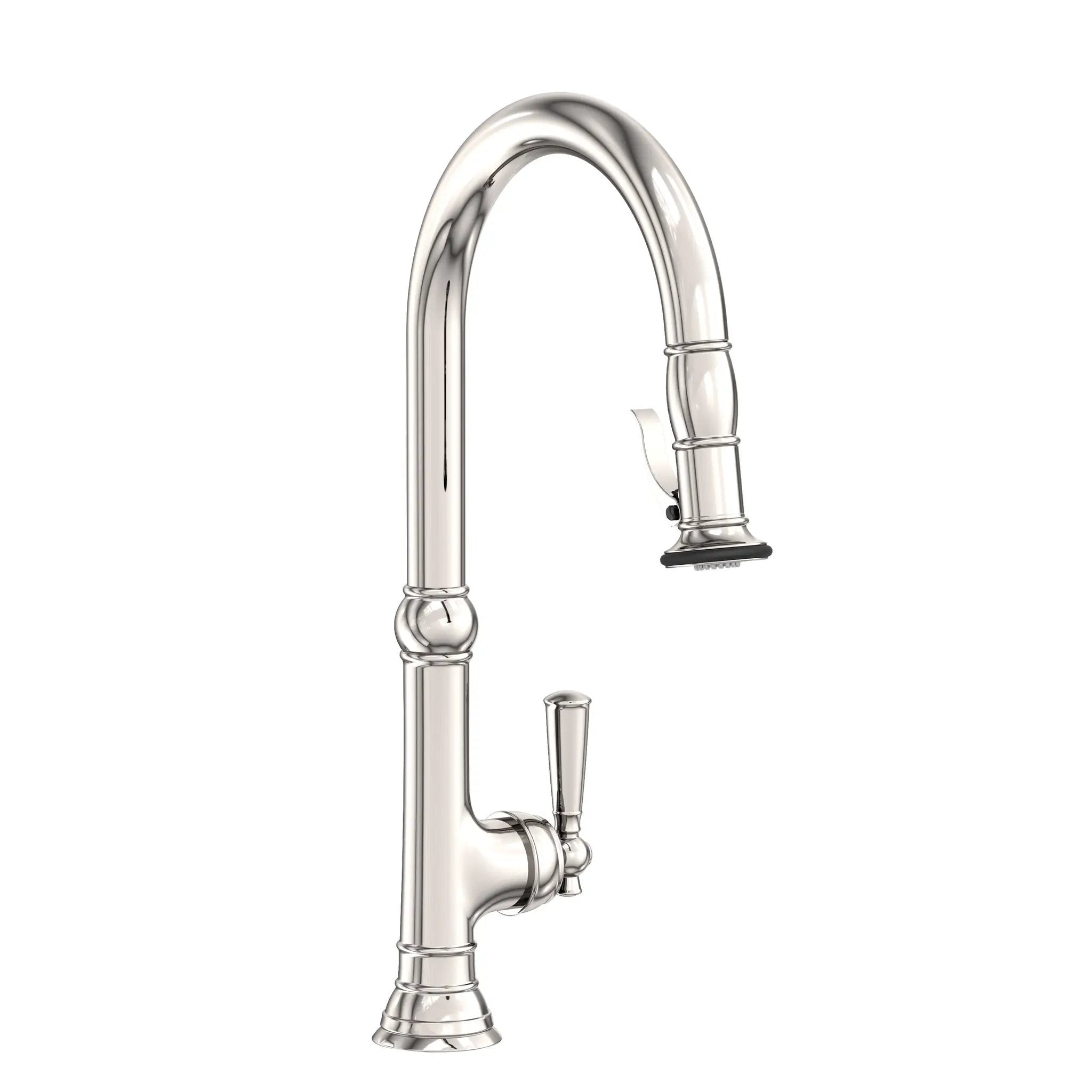 Newport Brass Jacobean Pull-Down Kitchen Faucet with Lever Controled Spray by Newport Brass