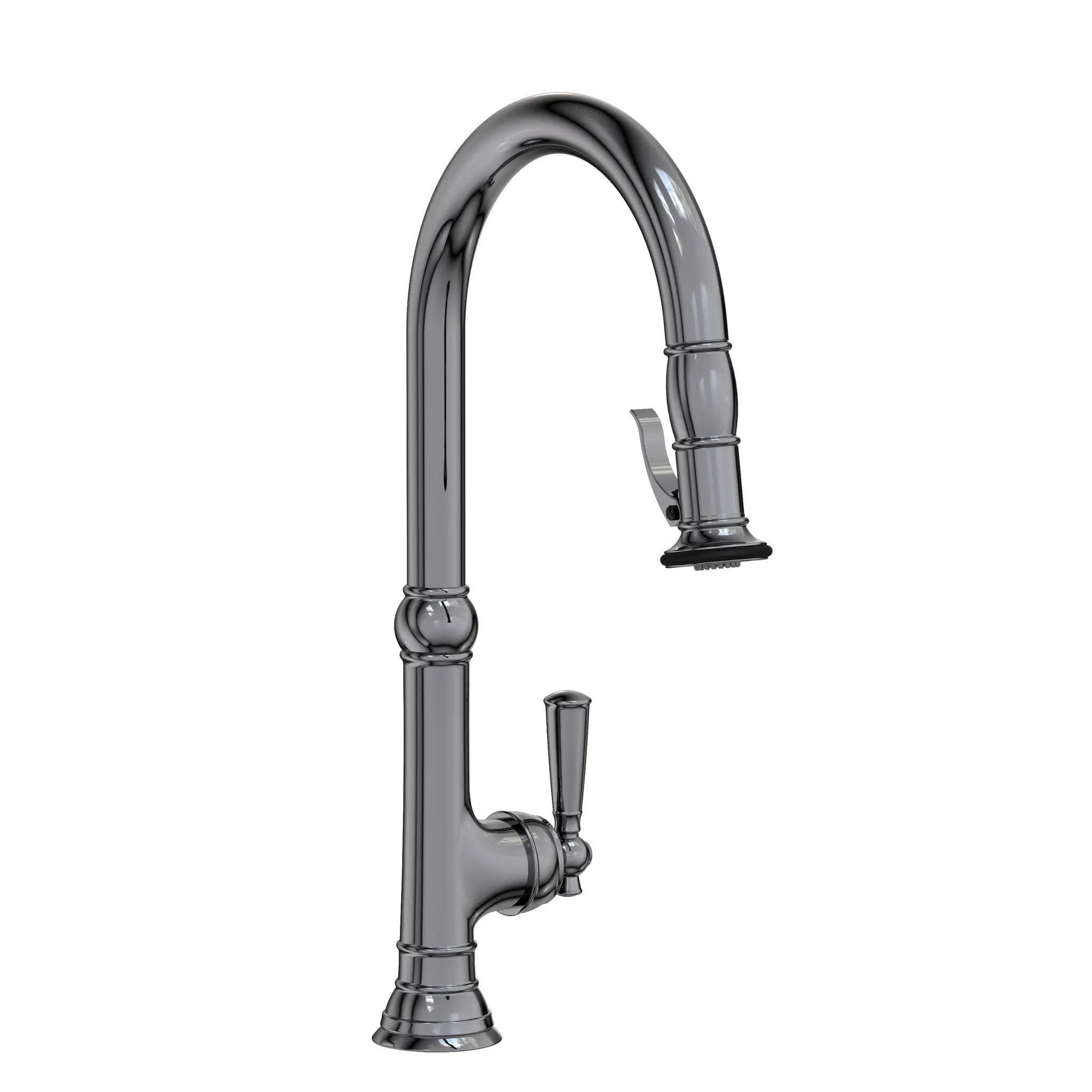 Newport Brass Jacobean Pull-Down Kitchen Faucet with Lever Controled Spray by Newport Brass