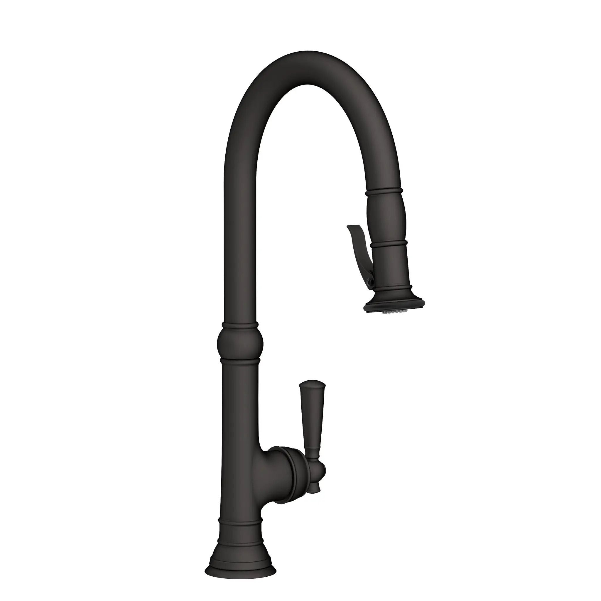 Newport Brass Jacobean Pull-Down Kitchen Faucet with Lever Controled Spray by Newport Brass