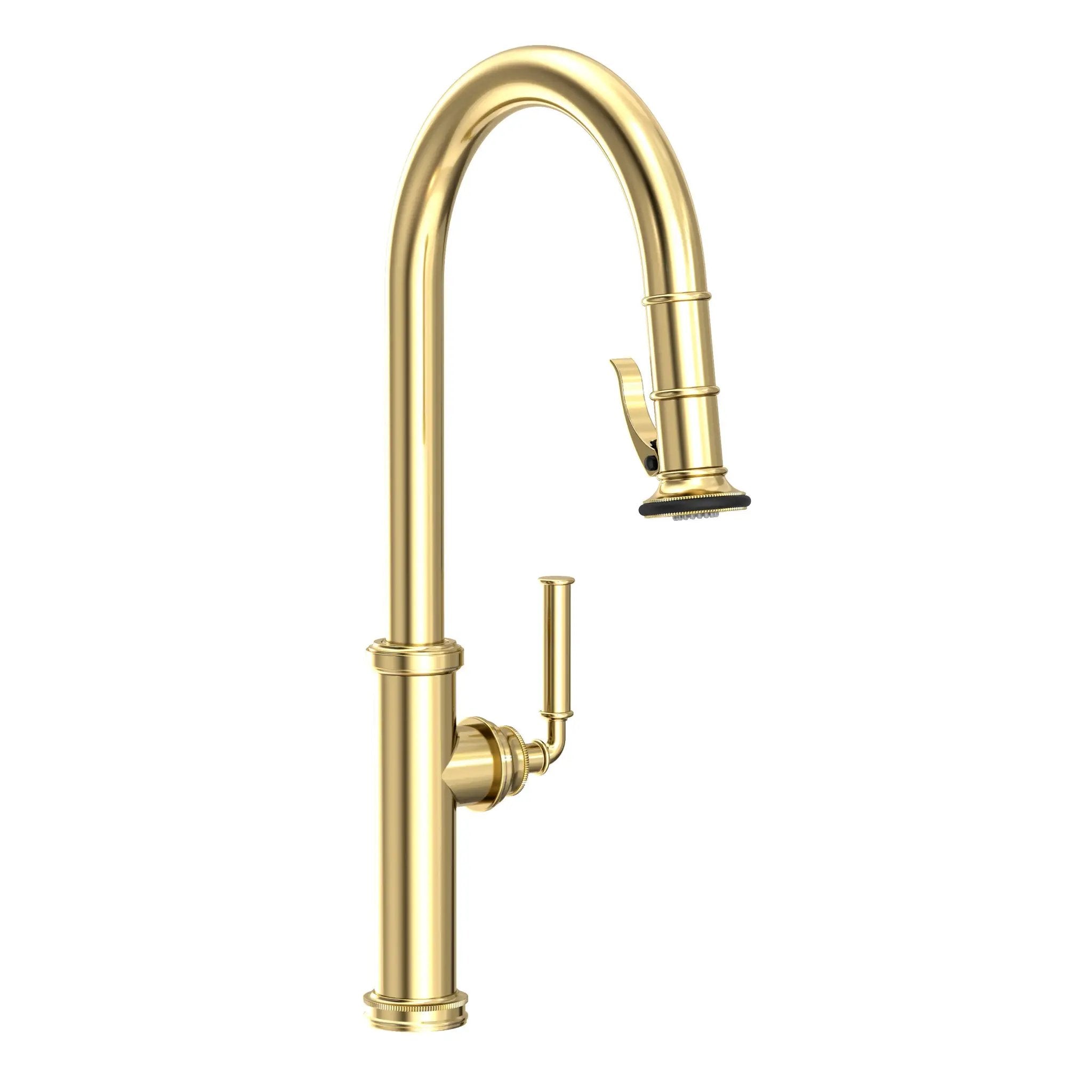 Newport Brass Taft Pull-Down Kitchen Faucet with Lever Controled Spray by Newport Brass