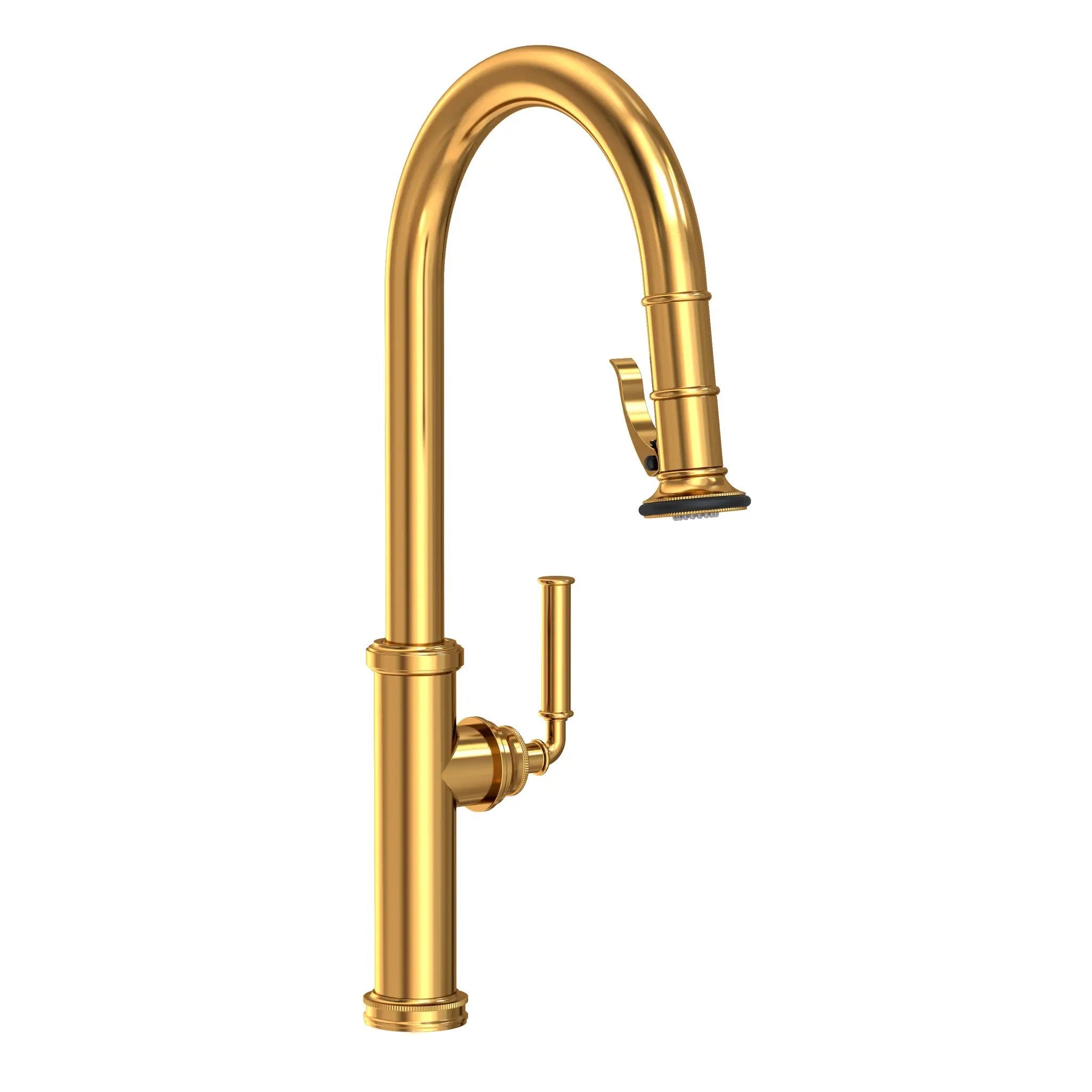 Newport Brass Taft Pull-Down Kitchen Faucet with Lever Controled Spray by Newport Brass