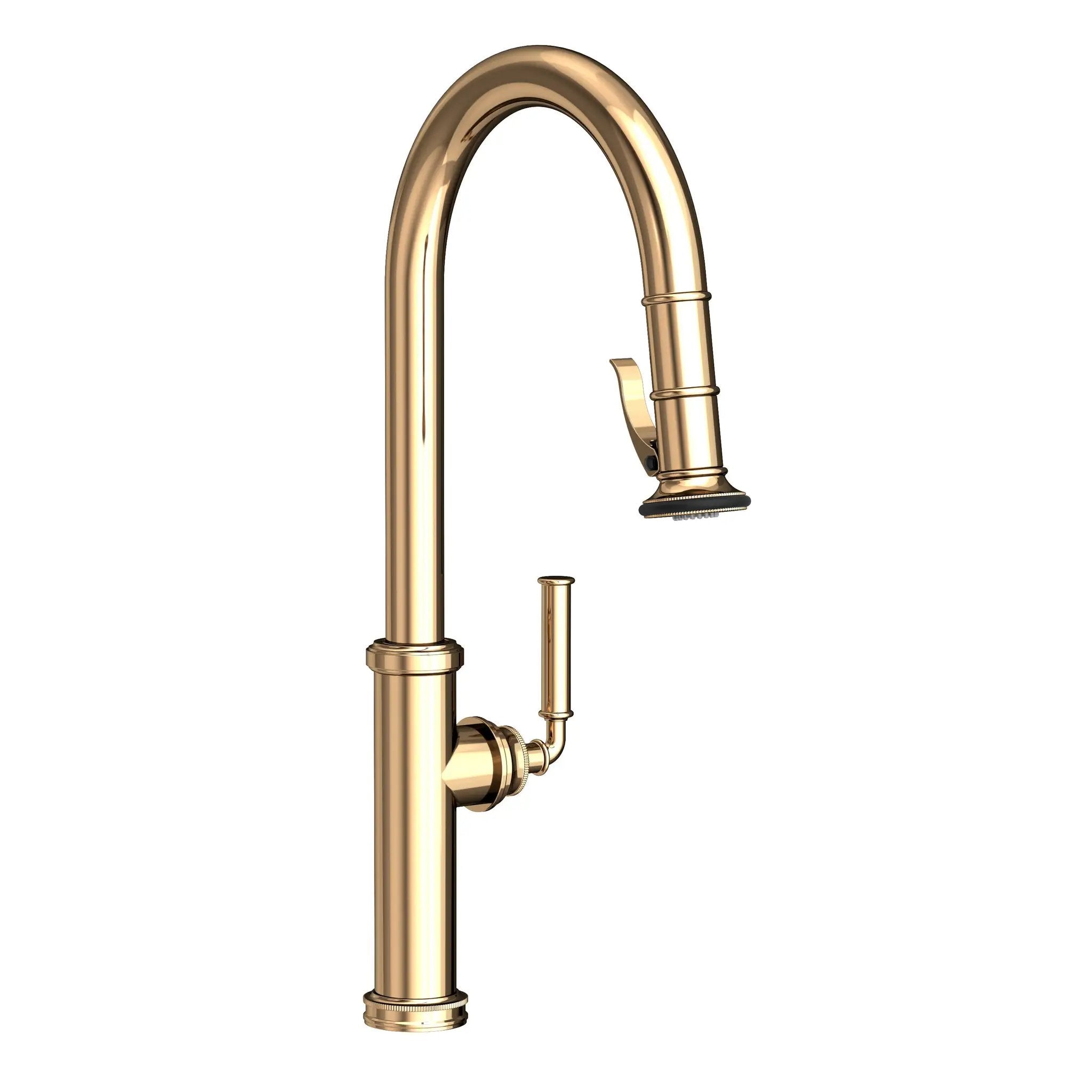 Newport Brass Taft Pull-Down Kitchen Faucet with Lever Controled Spray by Newport Brass