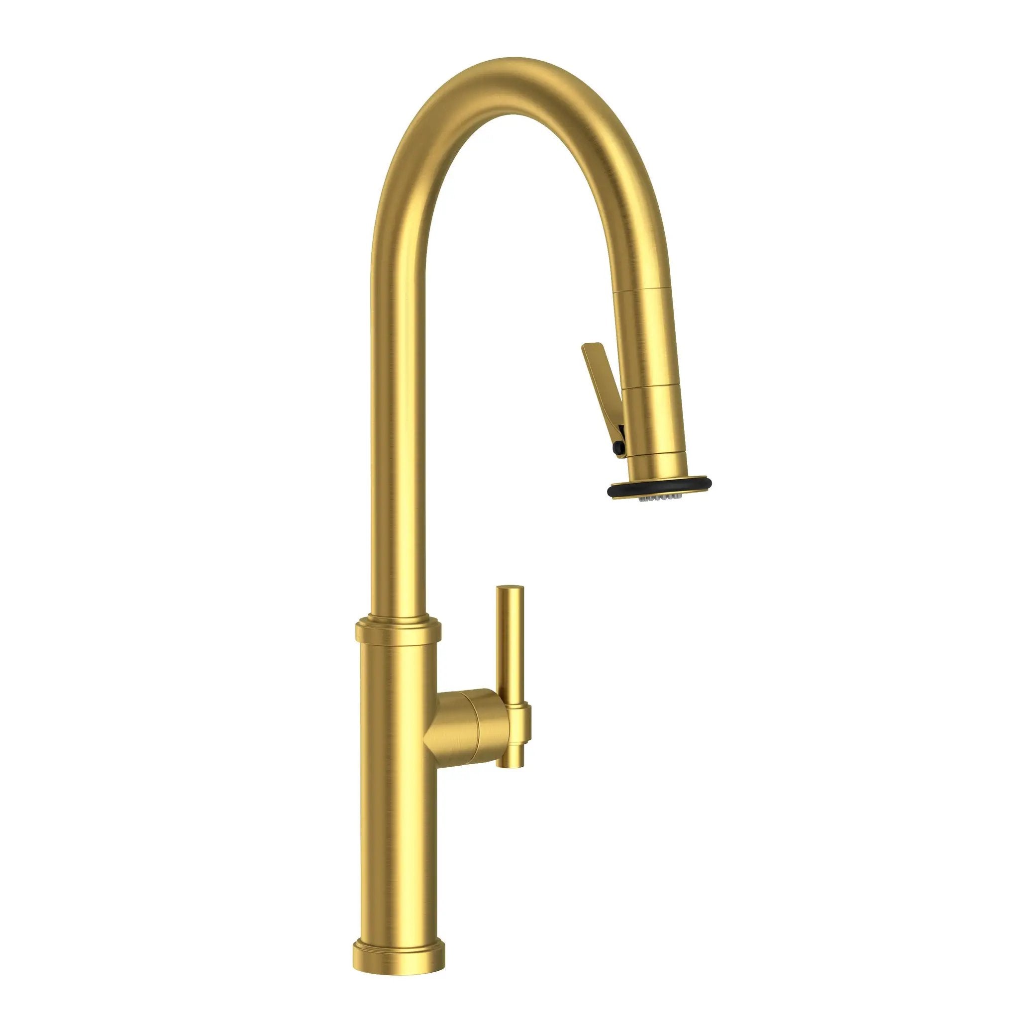 Newport Brass Seager Pull-Down Kitchen Faucet with Lever Controled Spray by Newport Brass